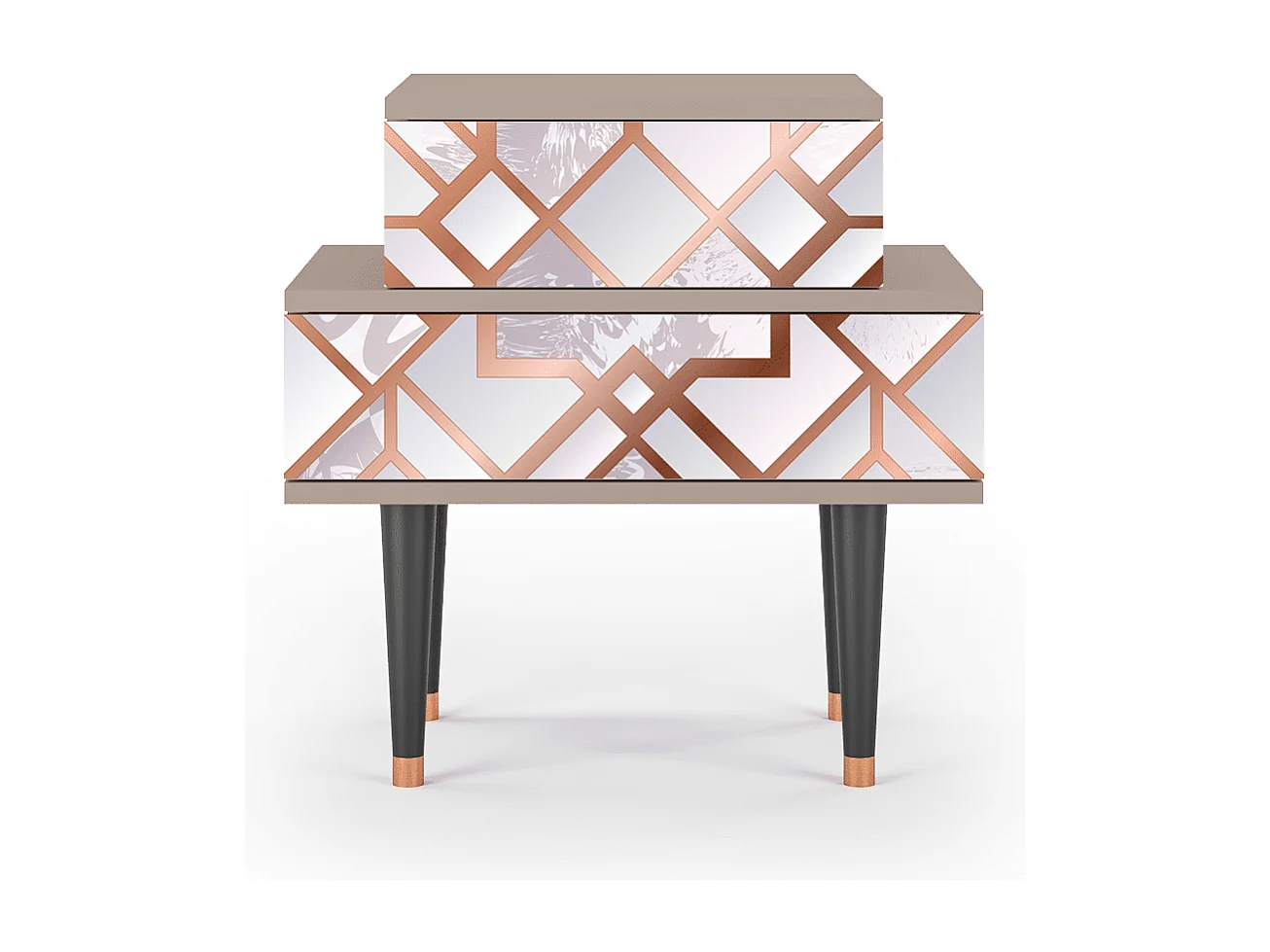 Table de nuit - 58х58х41 cm - NS1 - Pastel Fairytale, Latte