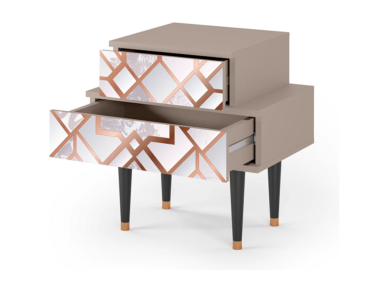 Table de nuit - 58х58х41 cm - NS1 - Pastel Fairytale, Latte