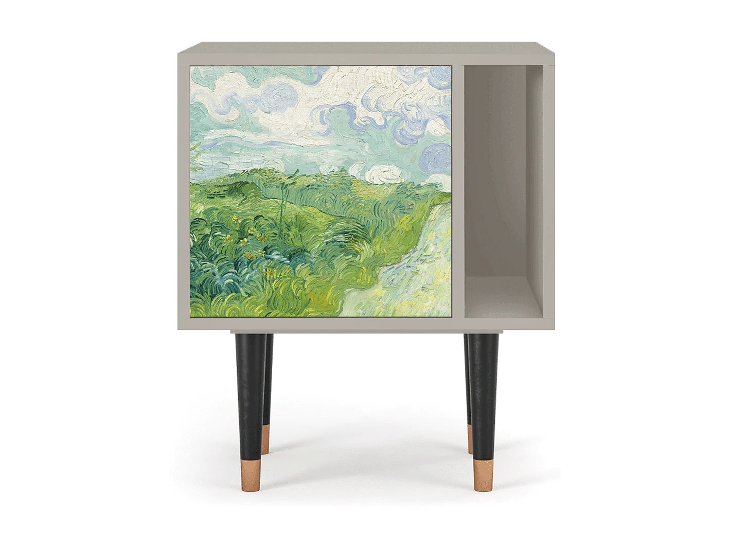 Mesita de noche - 57х69х48 cm - S2 - Green Wheat Fields, Arena