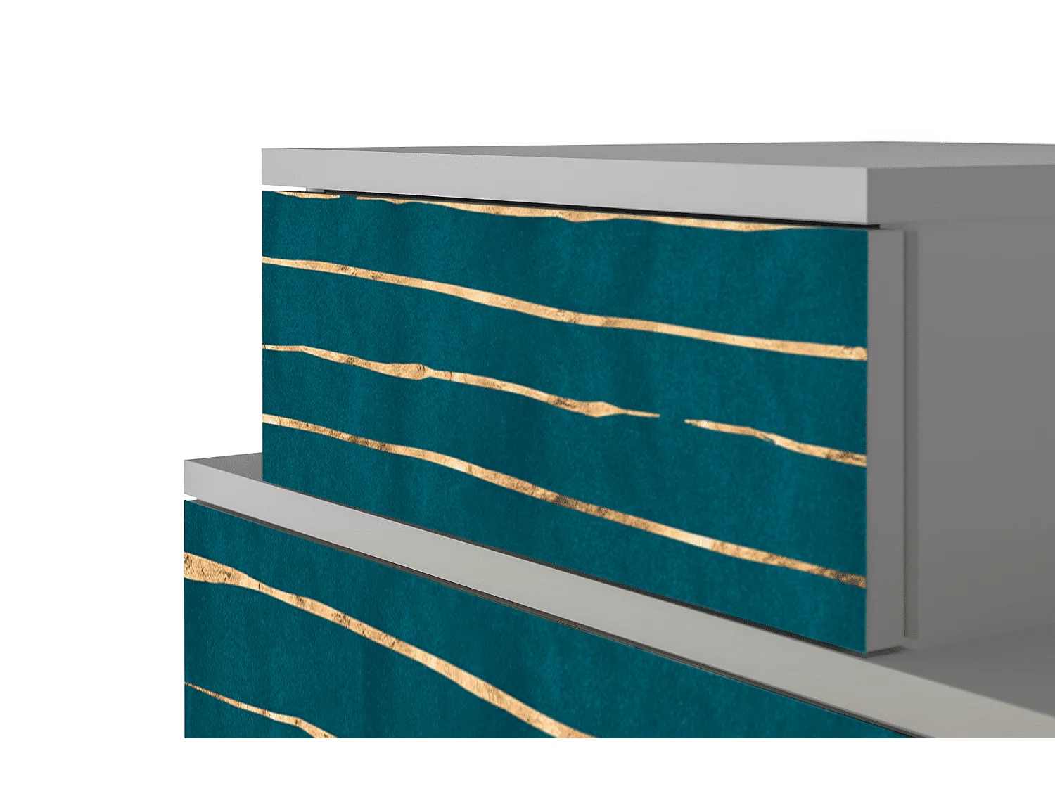 Table de nuit - 58х58х41 cm - NS1 - Ocean Drive, Gris