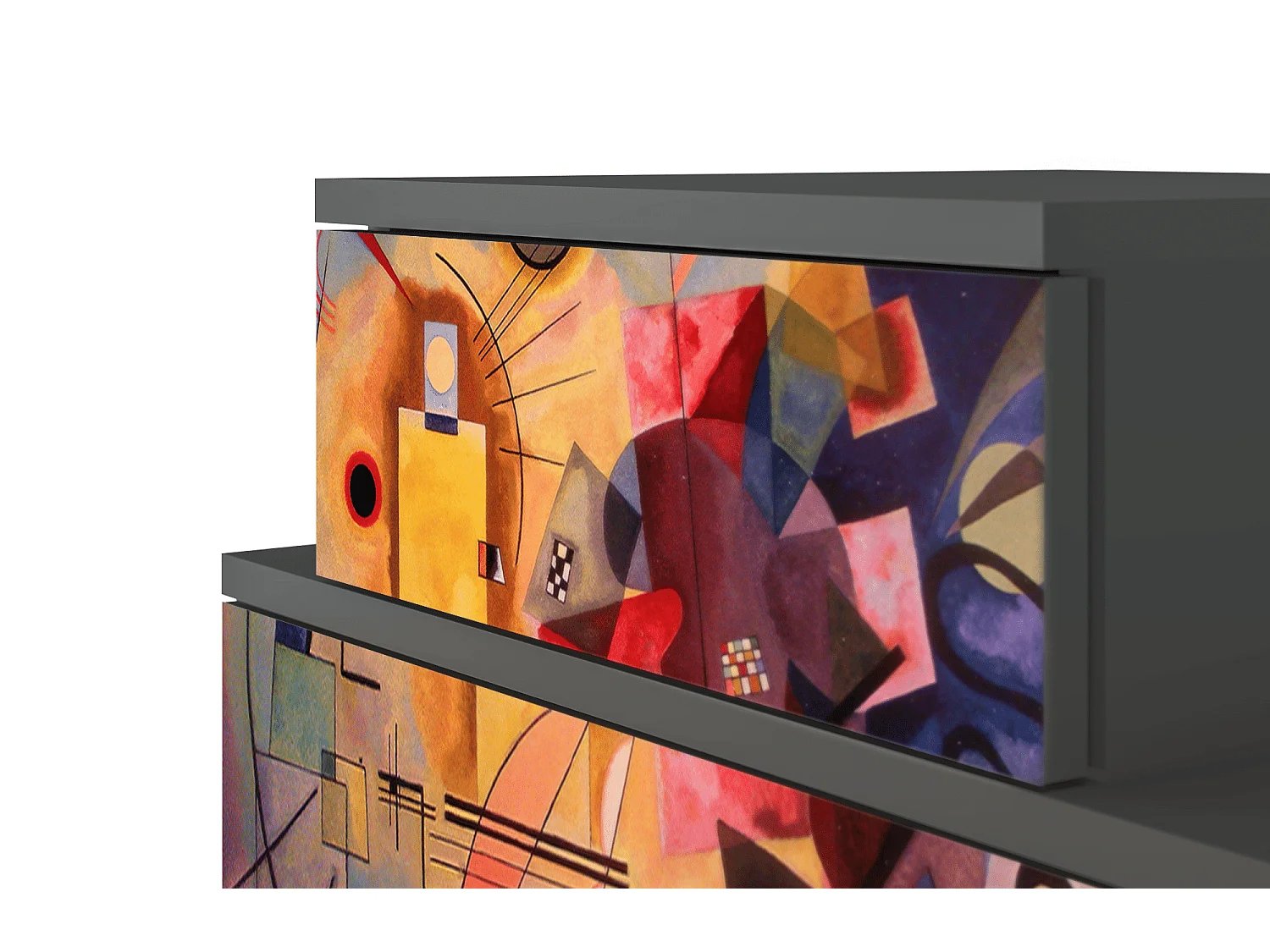 Table de nuit - 58х58х41 cm - NS1 - Modern Art, Anthracite