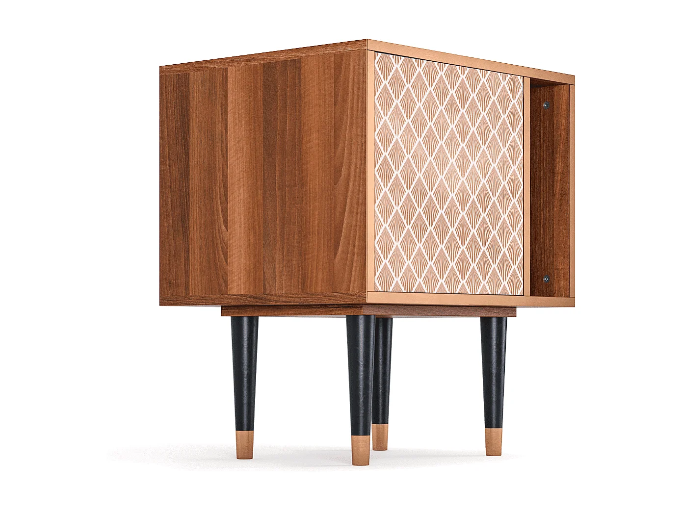 Table de nuit - 57х69х48 cm - S2 - Pastel Sunrise, Noyer