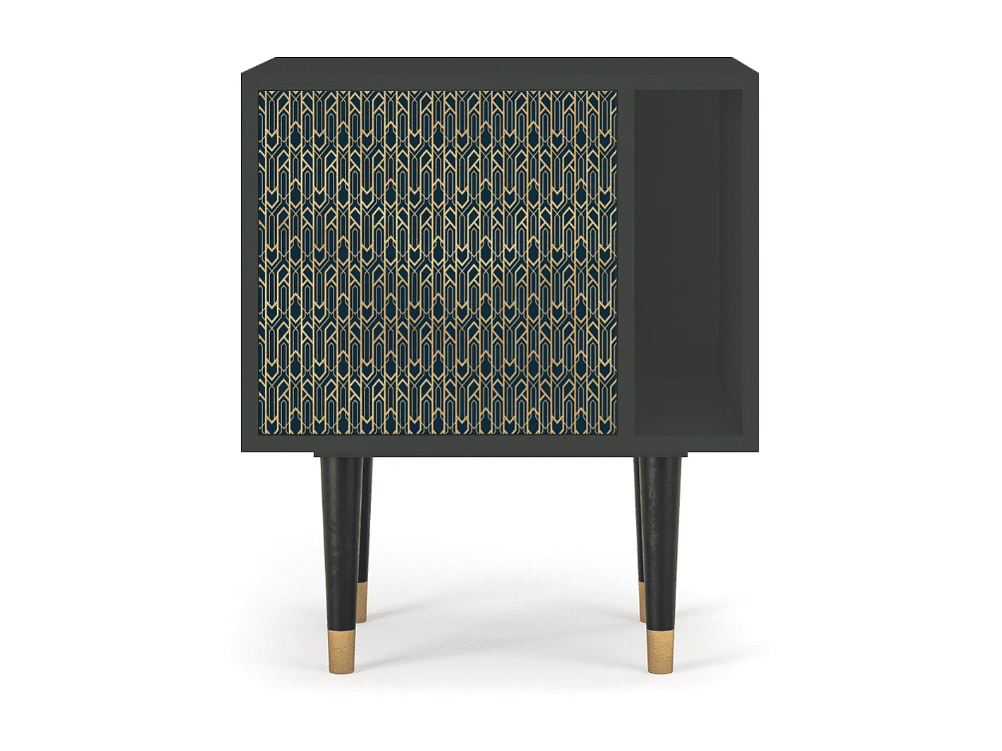 Criado-mudo - 57х69х48 cm - S2 - Golden Empire, Antracite