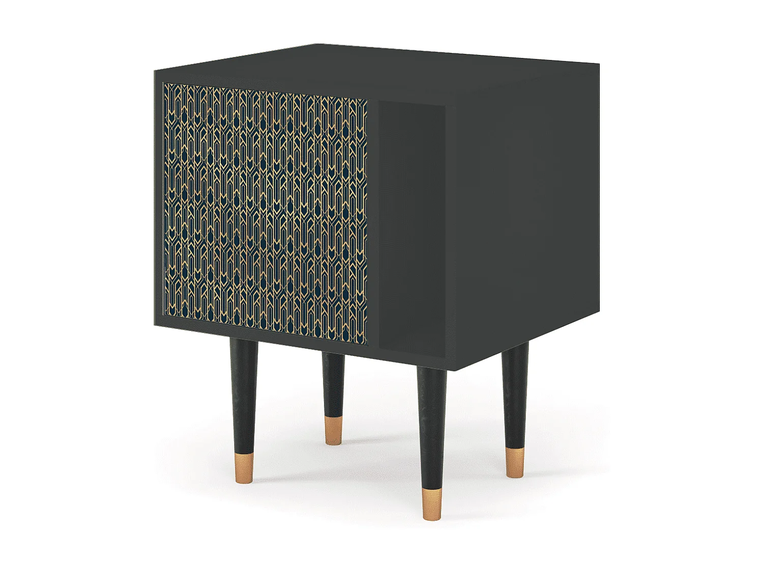 Criado-mudo - 57х69х48 cm - S2 - Golden Empire, Antracite