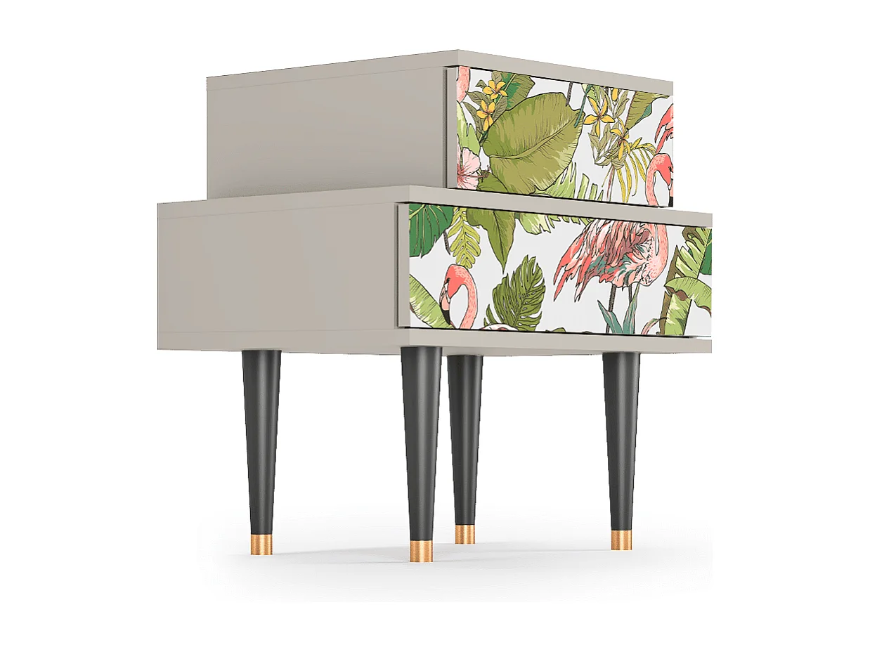 Table de nuit - 58х58х41 cm - NS1 - Sweet Flamingo, Sable