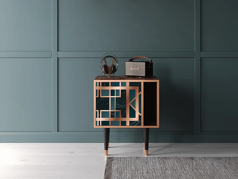 Table de nuit - 57х69х48 cm - S2 - Emerald Metro, Noyer