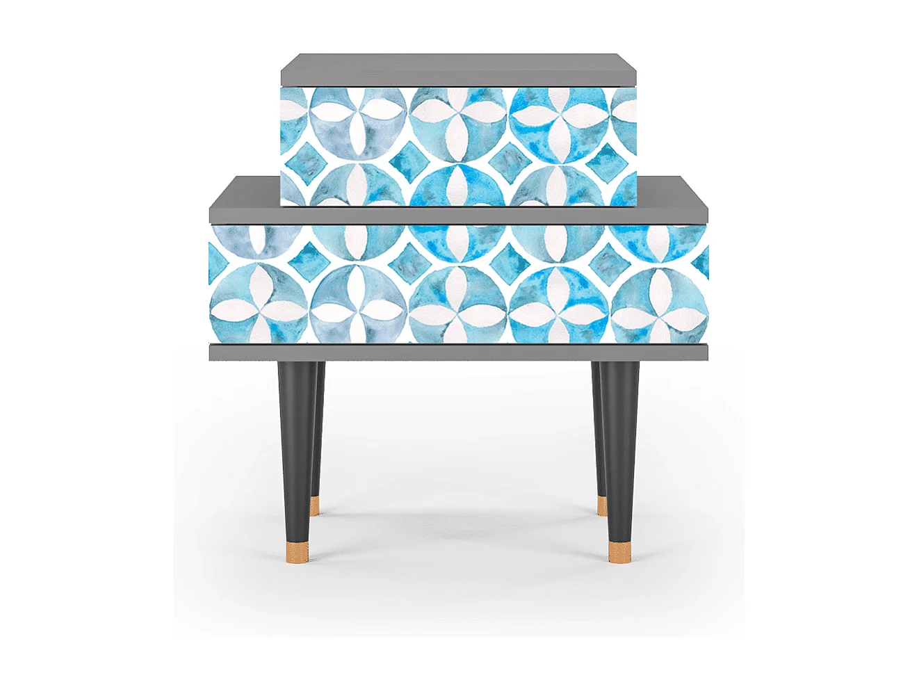 Nachttisch - 58х58х41 cm - NS1 - Porto Mood, Grau