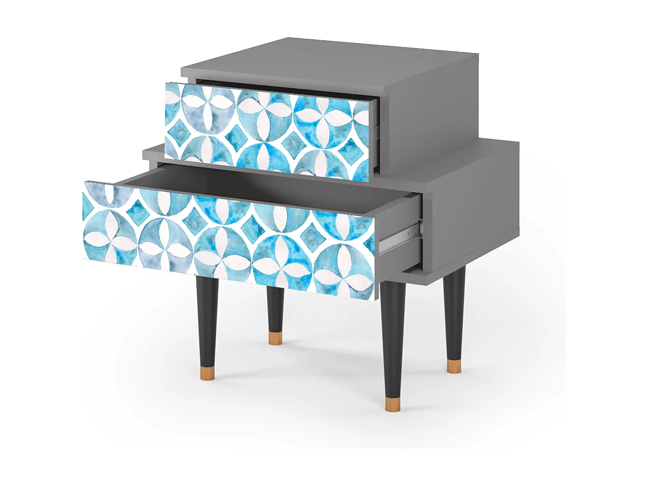 Nachttisch - 58х58х41 cm - NS1 - Porto Mood, Grau