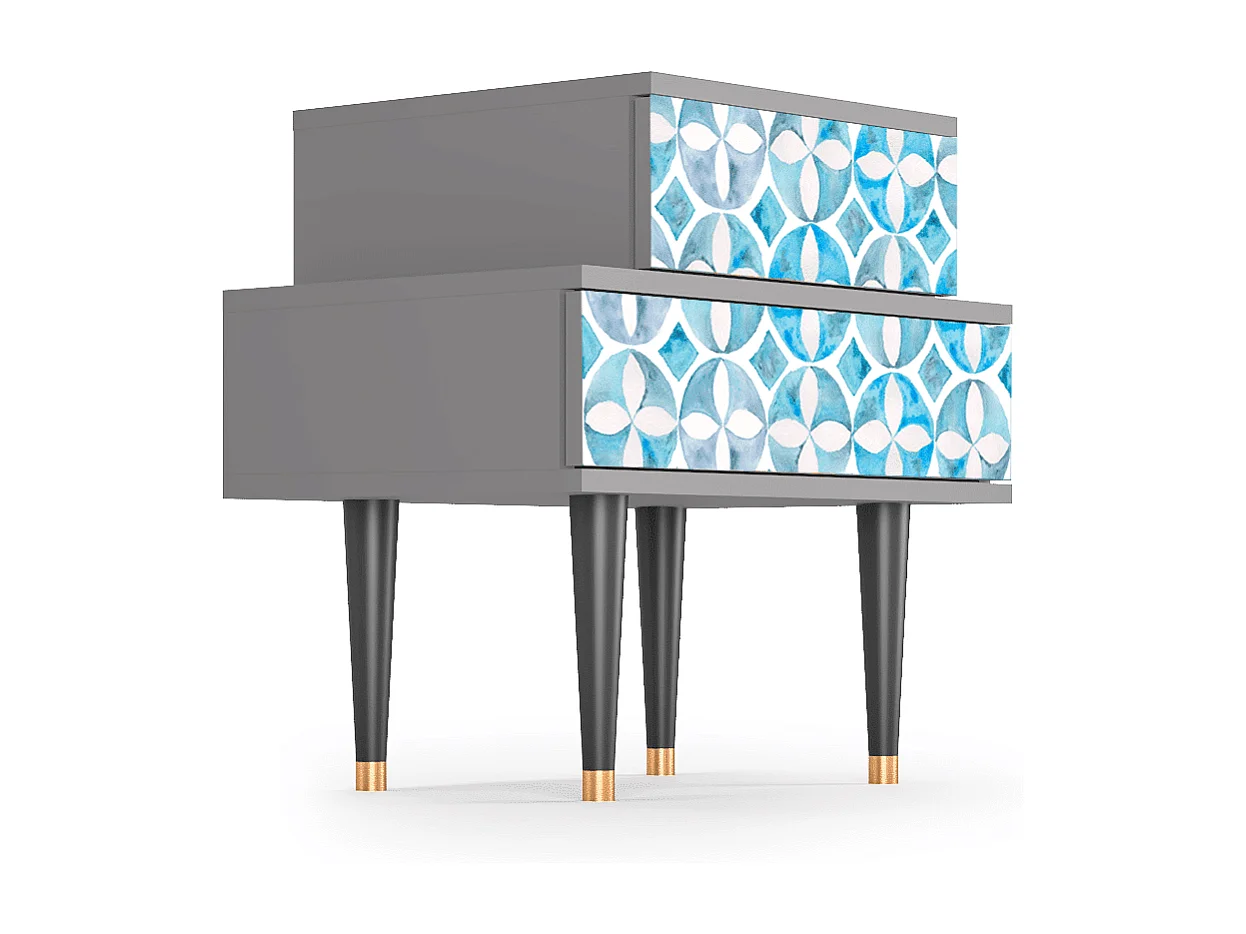 Criado-mudo - 58х58х41 cm - NS1 - Porto Mood, Cinza