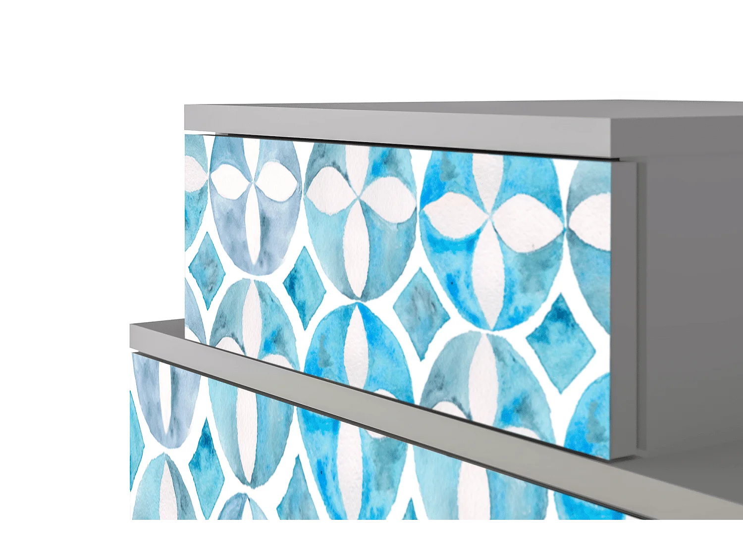 Criado-mudo - 58х58х41 cm - NS1 - Porto Mood, Cinza