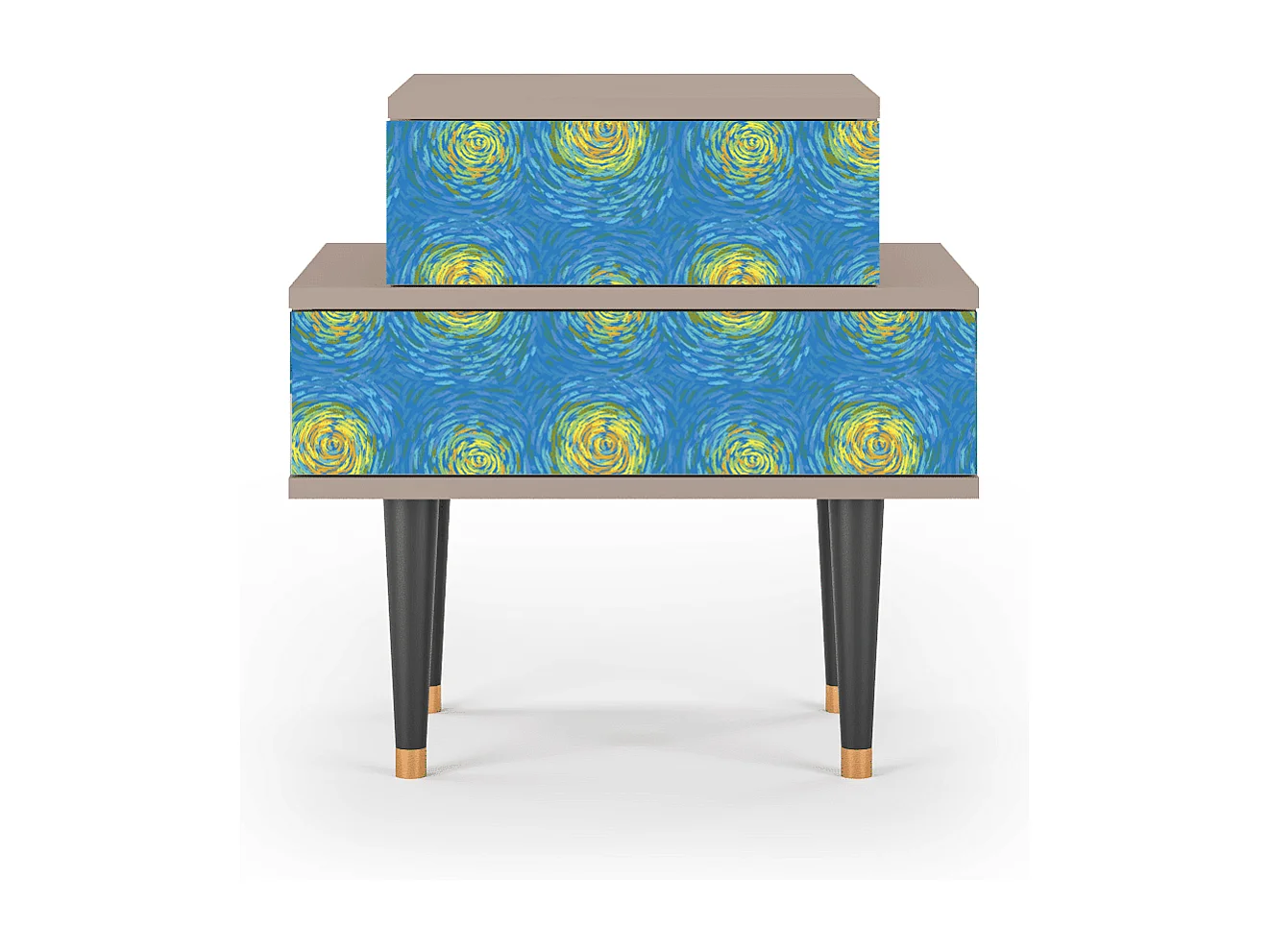 Table de nuit - 58х58х41 cm - NS1 - Van Gogh Lights, Latte
