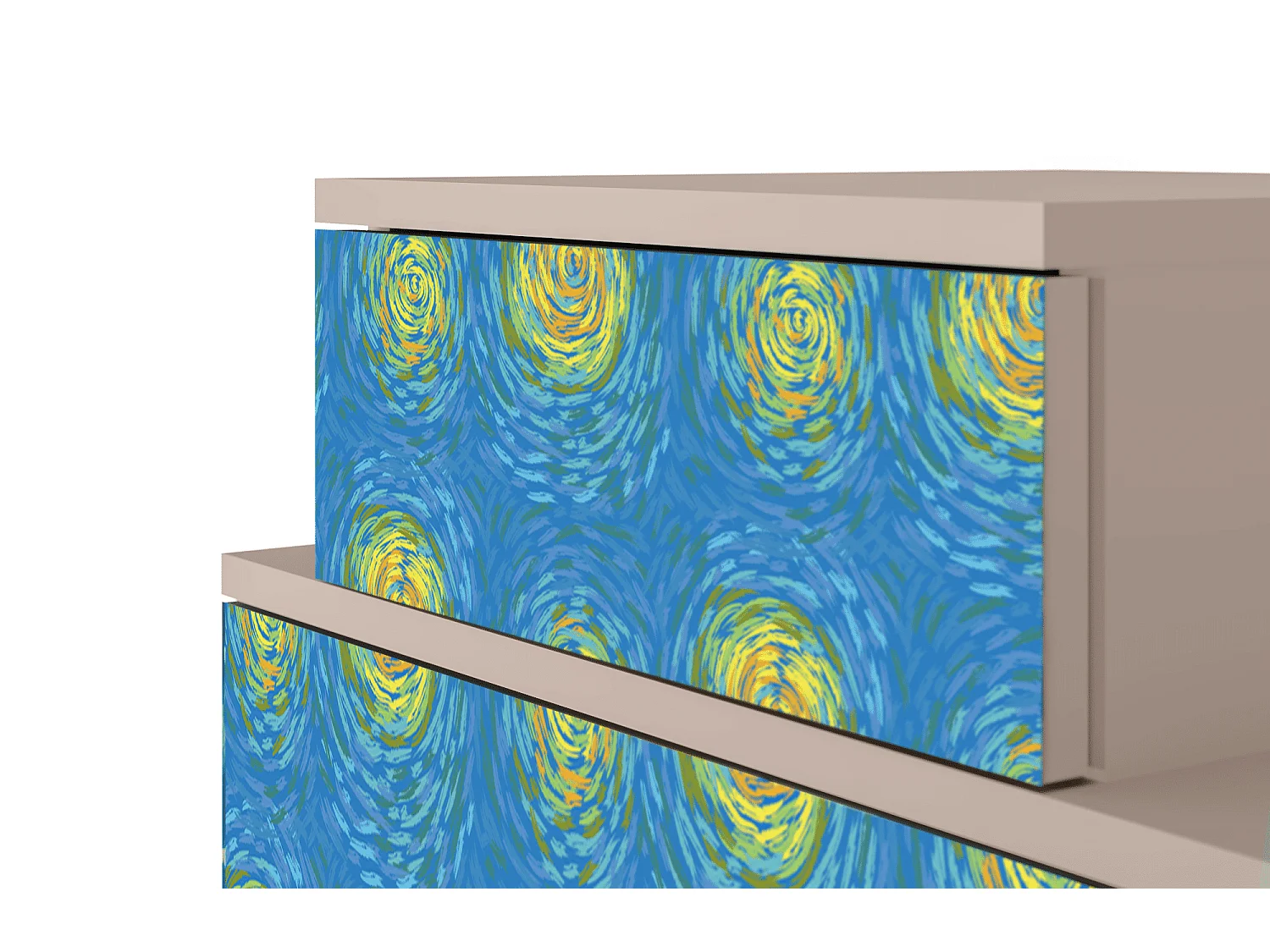 Table de nuit - 58х58х41 cm - NS1 - Van Gogh Lights, Latte