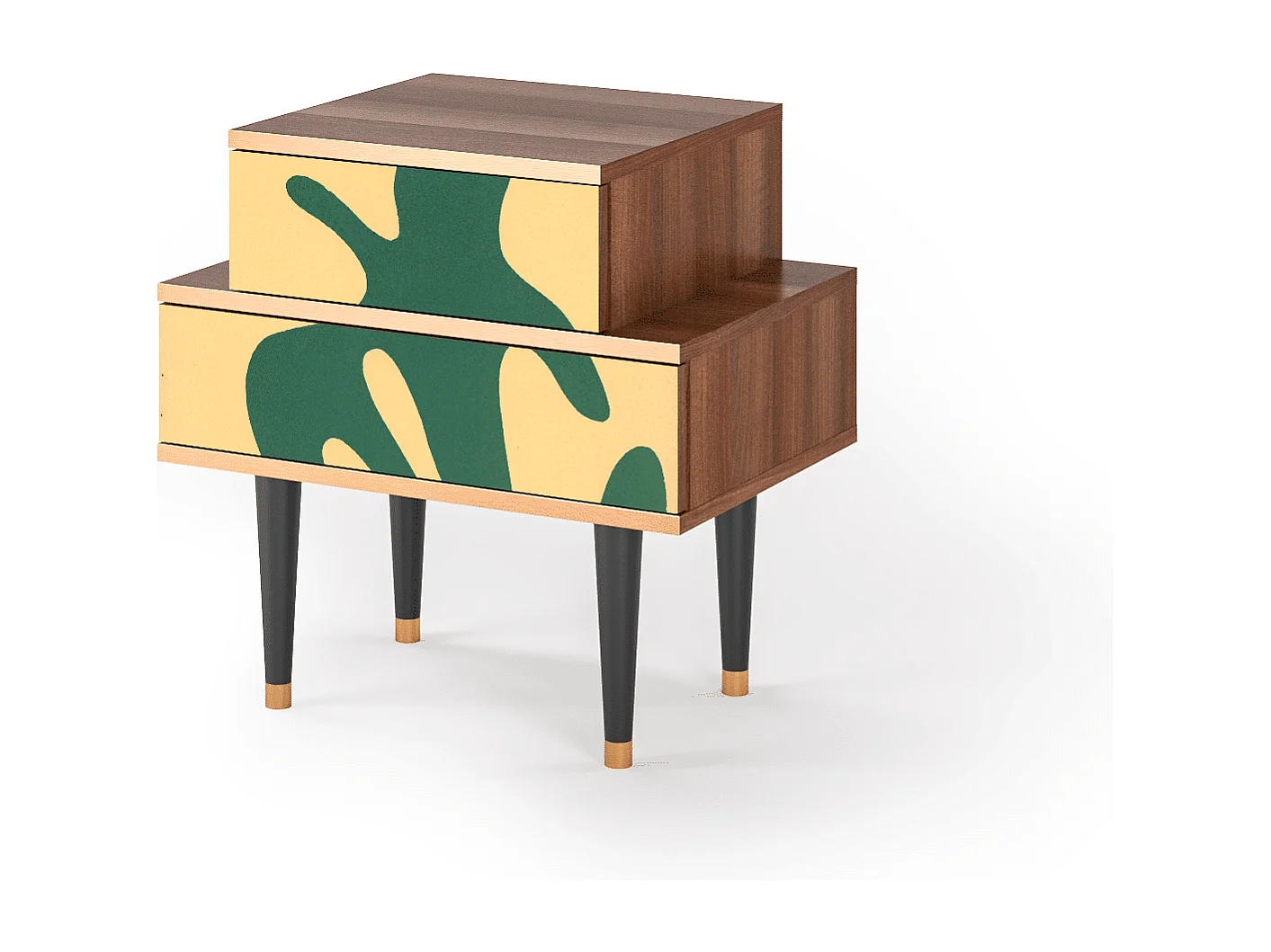 Stolik nocny - 58х58х41 cm - NS1 - Constellations by Arp, Orzech