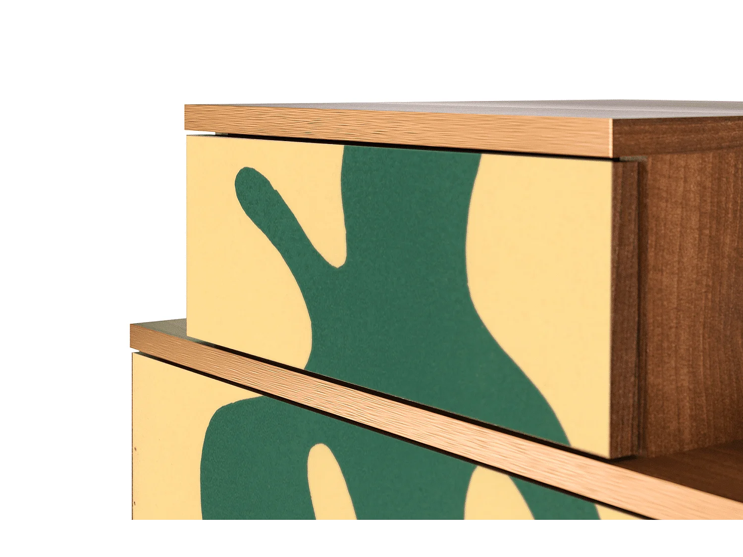 Stolik nocny - 58х58х41 cm - NS1 - Constellations by Arp, Orzech