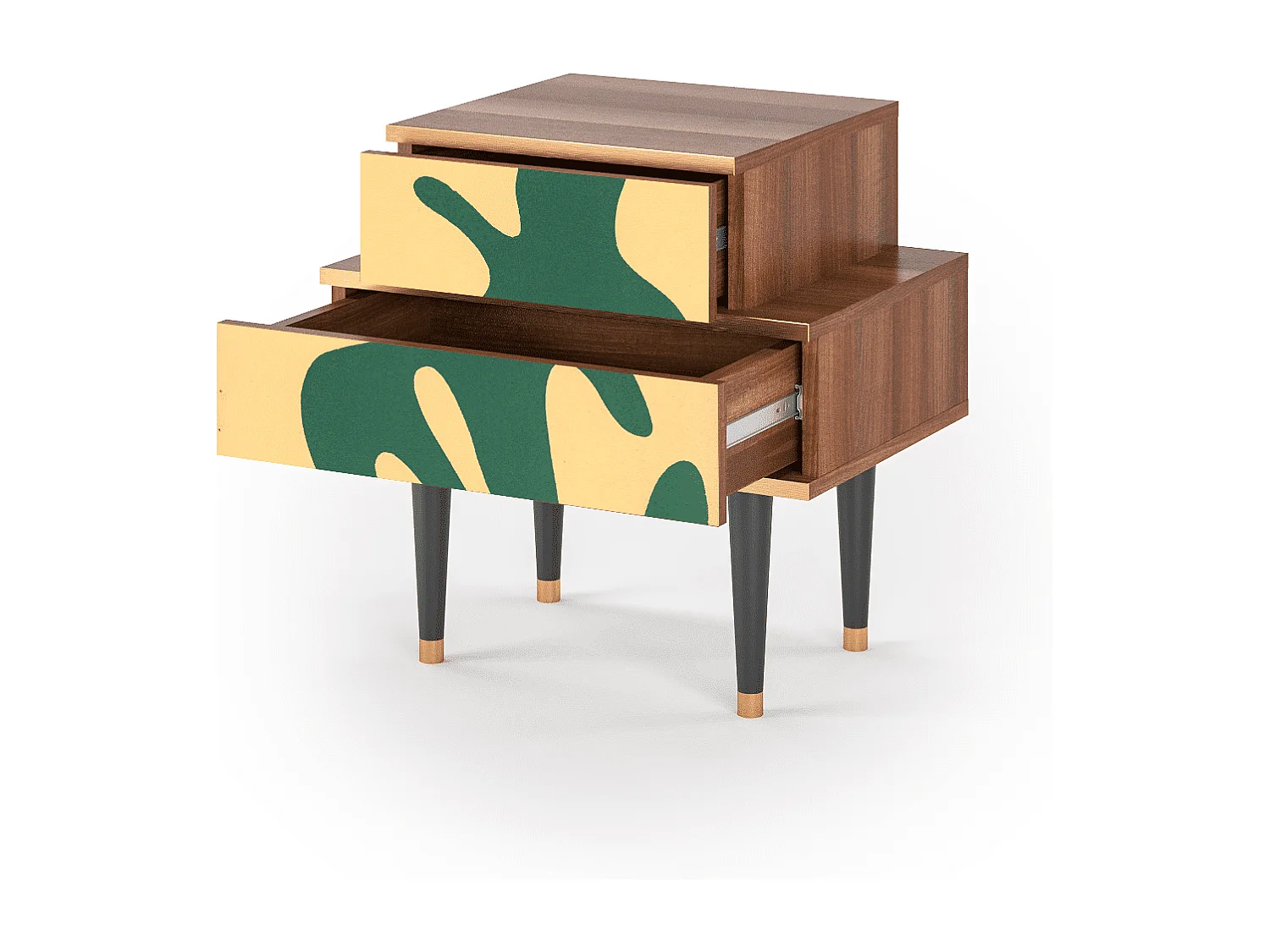 Stolik nocny - 58х58х41 cm - NS1 - Constellations by Arp, Orzech
