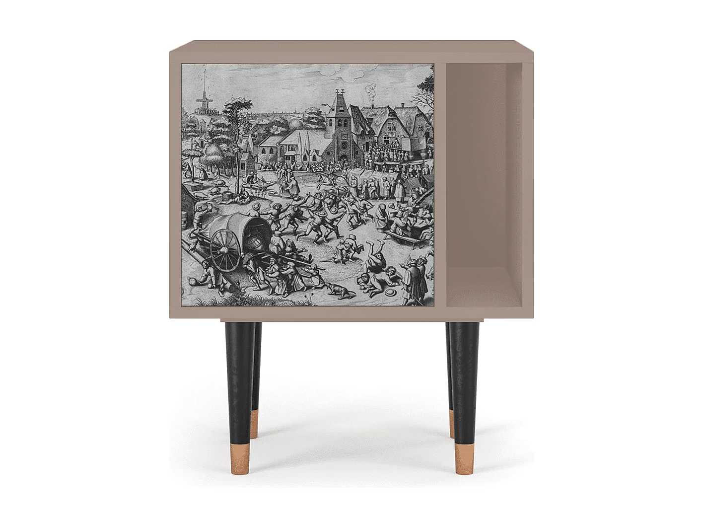 Mesita de noche - 57х69х48 cm - S2 - The Festival of Saint, Latte