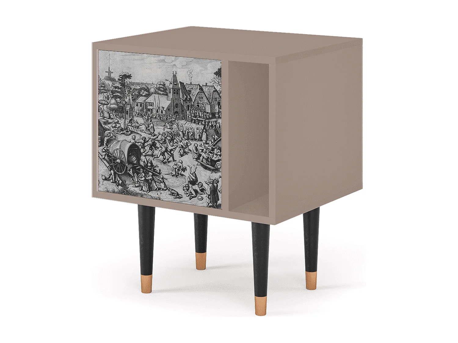 Mesita de noche - 57х69х48 cm - S2 - The Festival of Saint, Latte