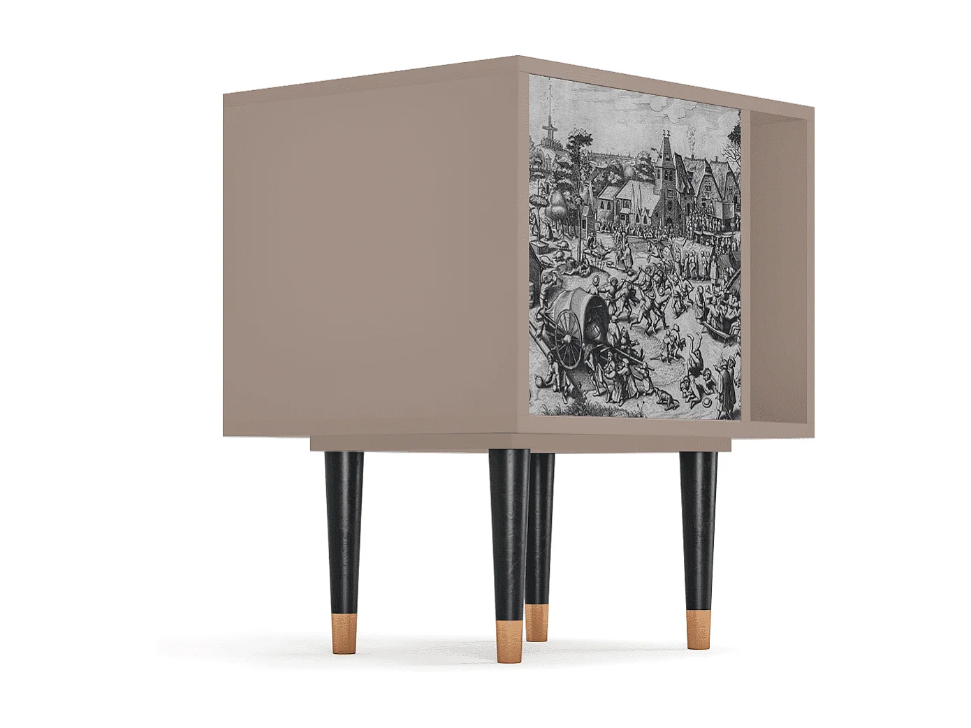 Mesita de noche - 57х69х48 cm - S2 - The Festival of Saint, Latte