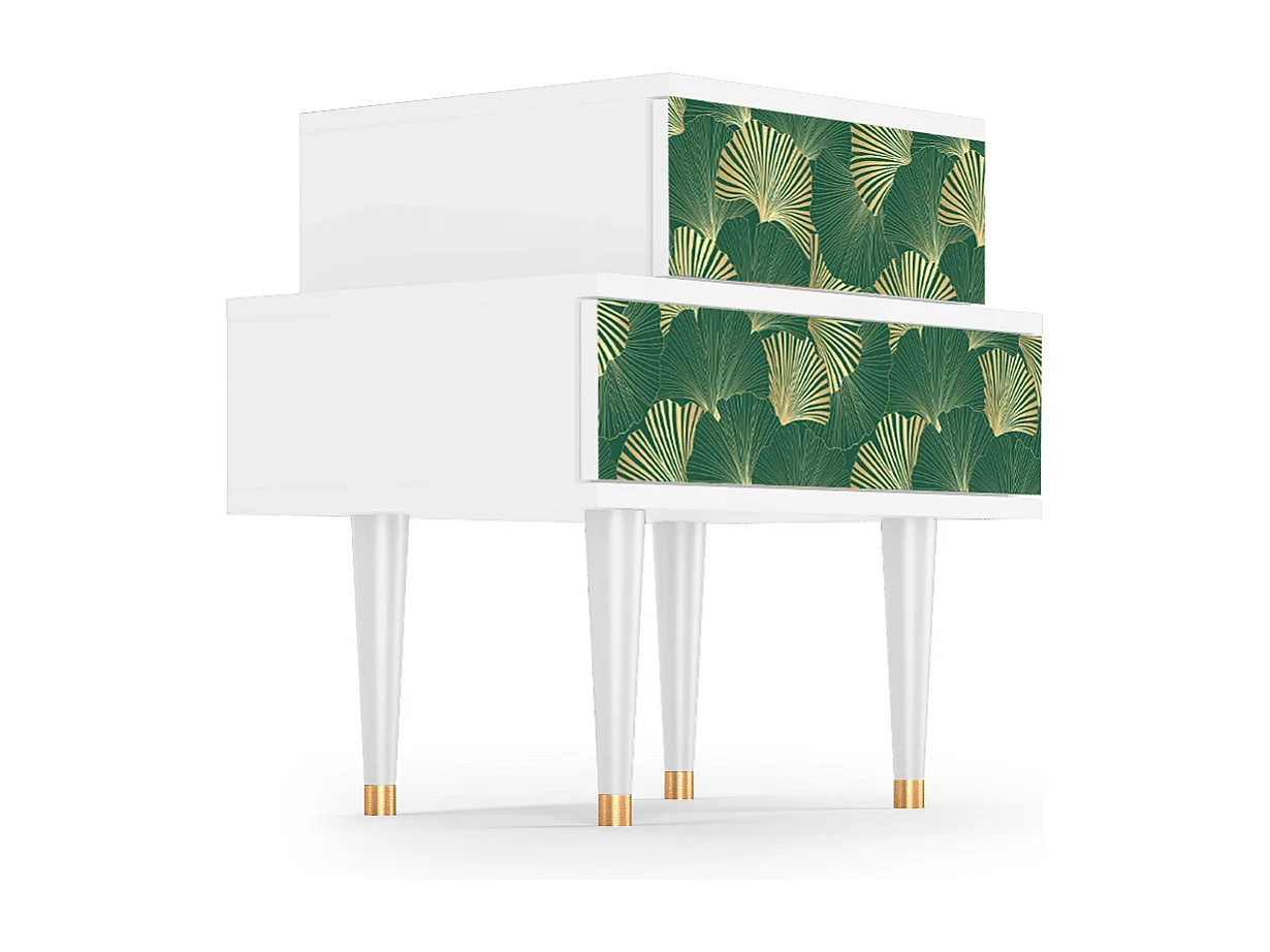 Table de nuit - 58х58х41 cm - NS1 - The Starry Night  , Blanc