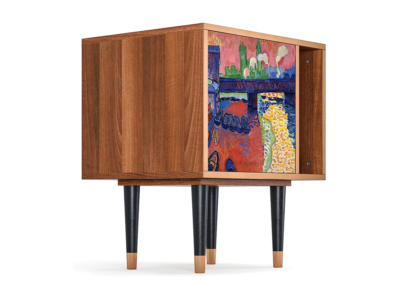 Table de nuit - 57х69х48 cm - S2 - Charing Cross Bridge, Noyer