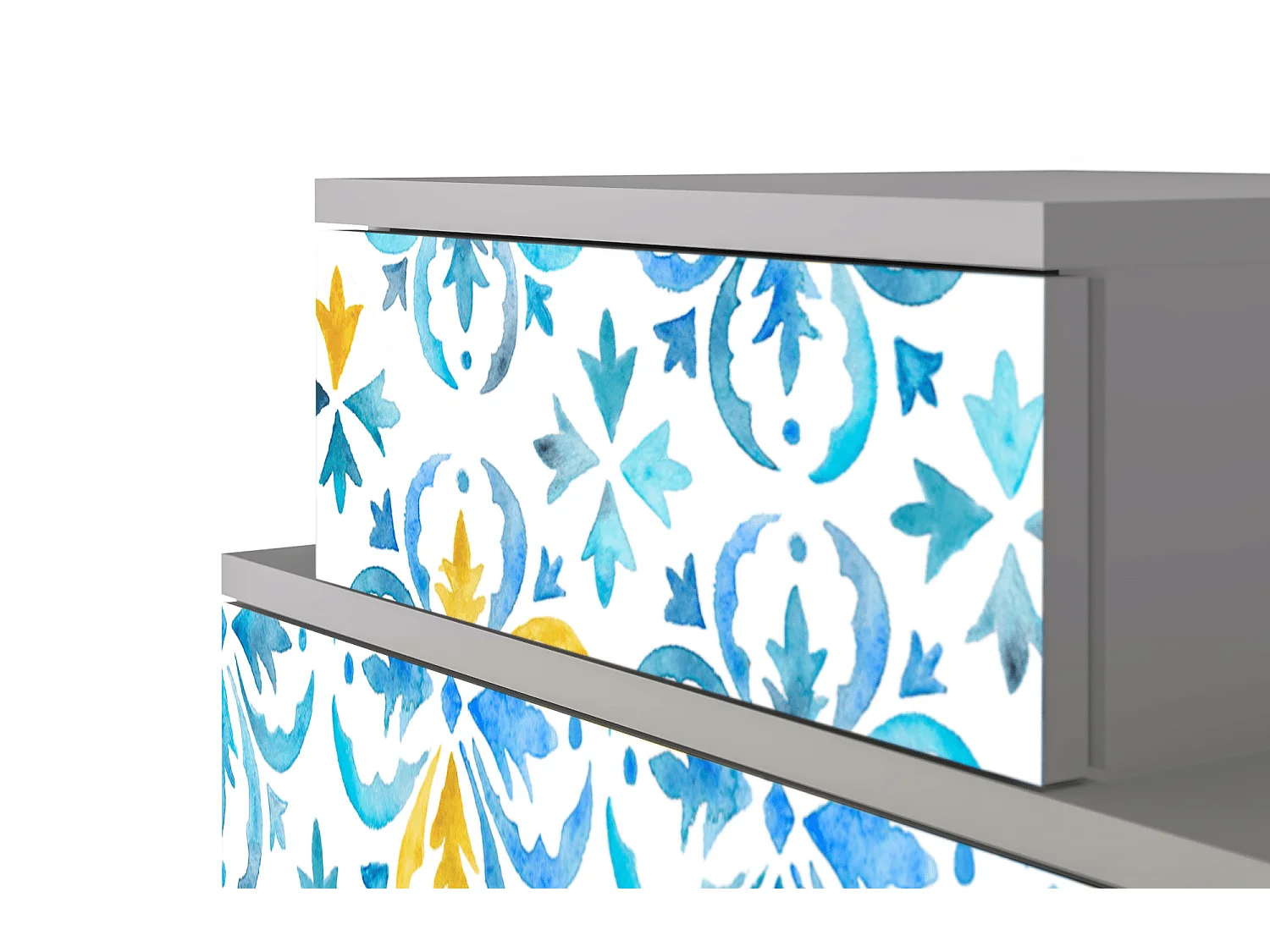 Table de nuit - 58х58х41 cm - NS1 - Lisbon Flover, Gris