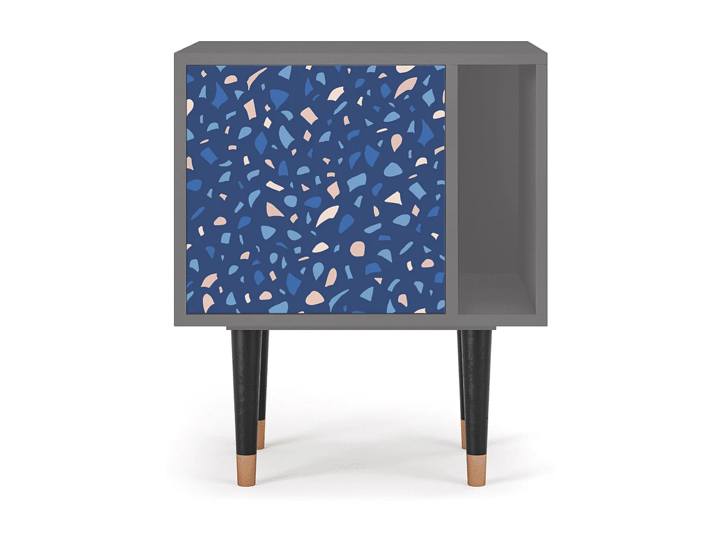 Nachtkastje - 57х69х48 cm - S2 - Soap Whirpool, Grijs