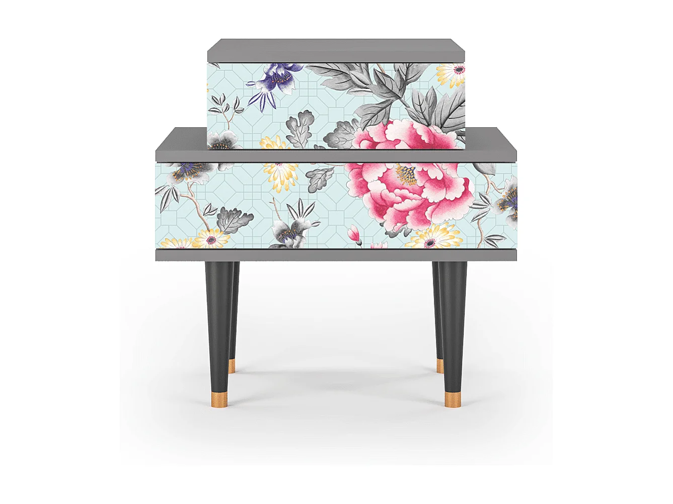 Table de nuit - 58х58х41 cm - NS1 - Sky Garden, Gris