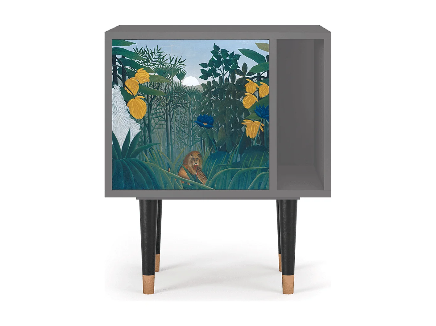 Table de nuit - 57х69х48 cm - S2 - The Repast of the Lion, Gris