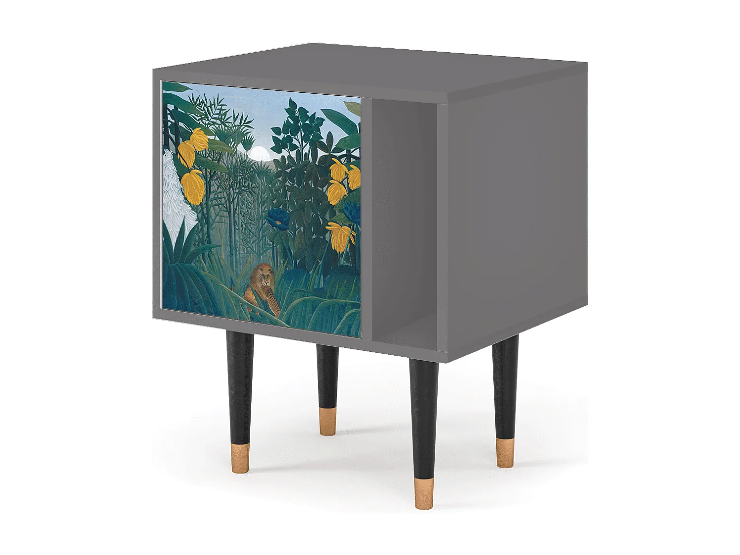 Table de nuit - 57х69х48 cm - S2 - The Repast of the Lion, Gris