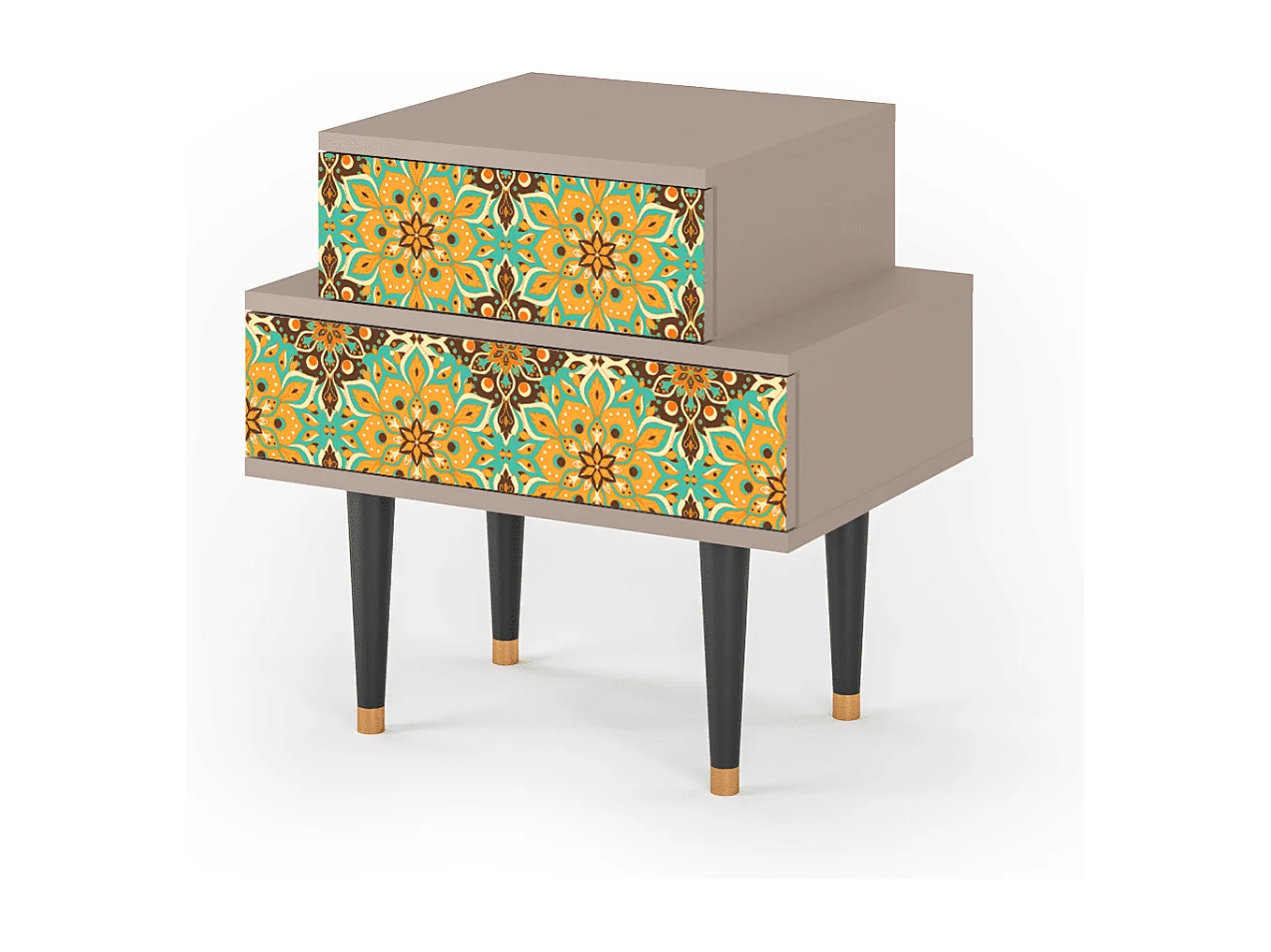 Table de nuit - 58х58х41 cm - NS1 - Indian Spices, Latte