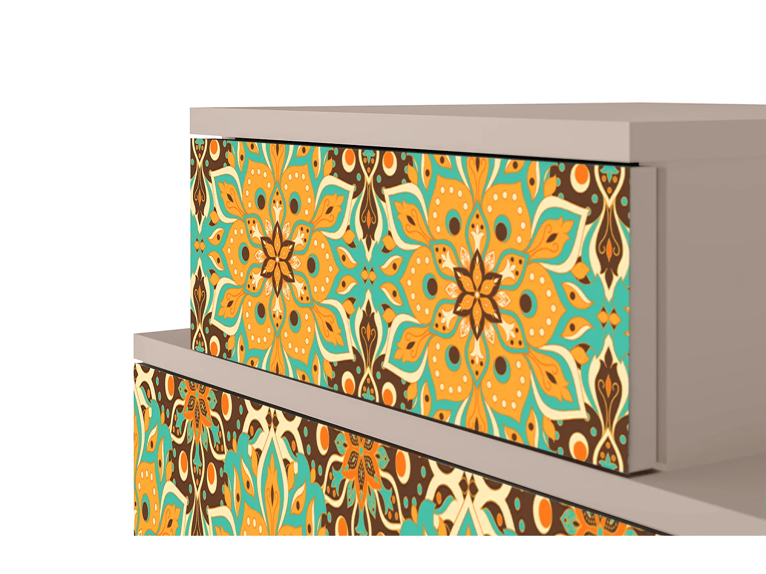 Table de nuit - 58х58х41 cm - NS1 - Indian Spices, Latte