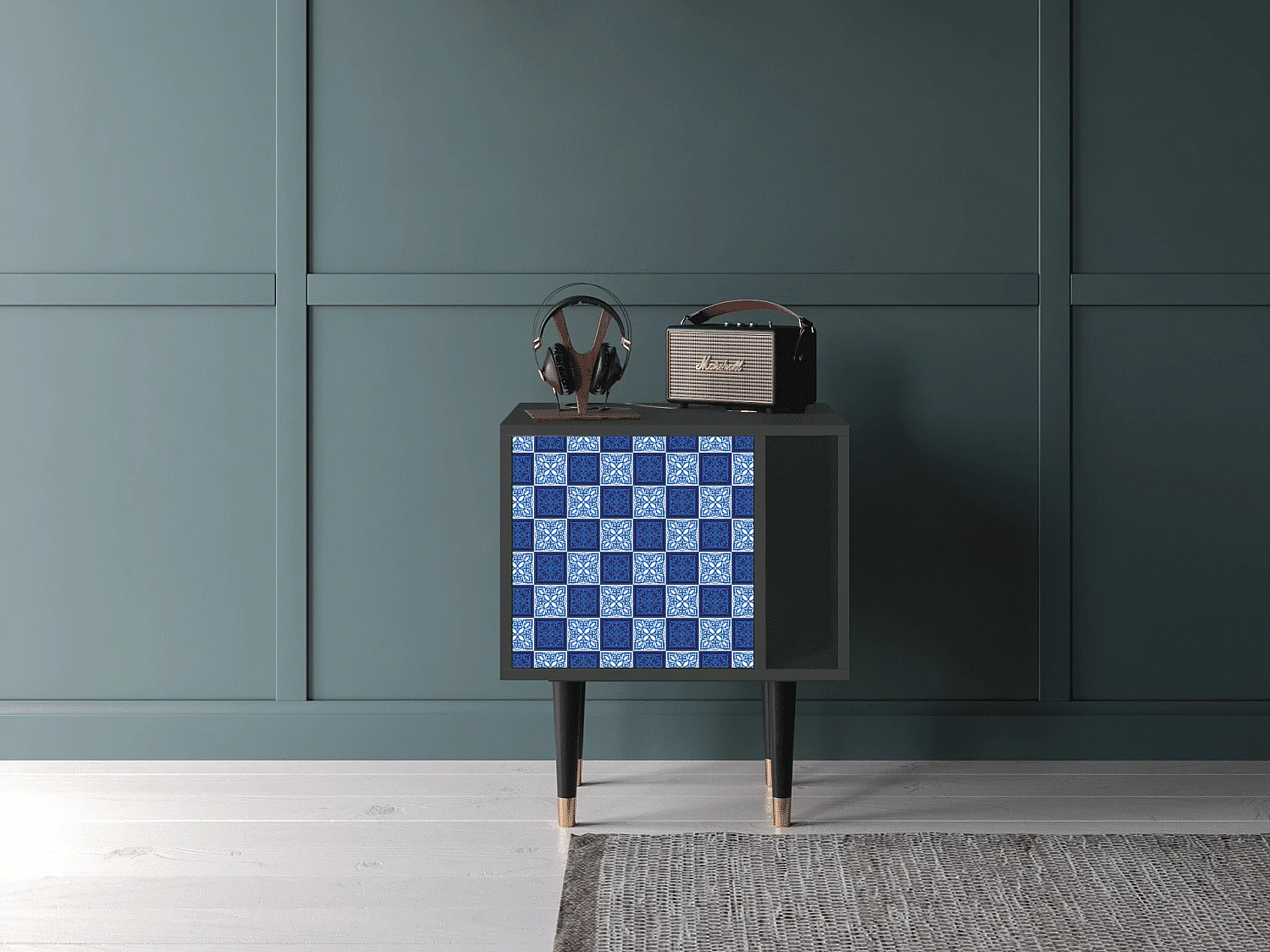 Table de nuit - 57х69х48 cm - S2 - Light Path, Anthracite