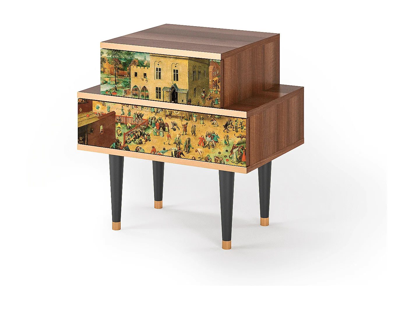 Table de nuit - 58х58х41 cm - NS1 - Children Games, Noyer