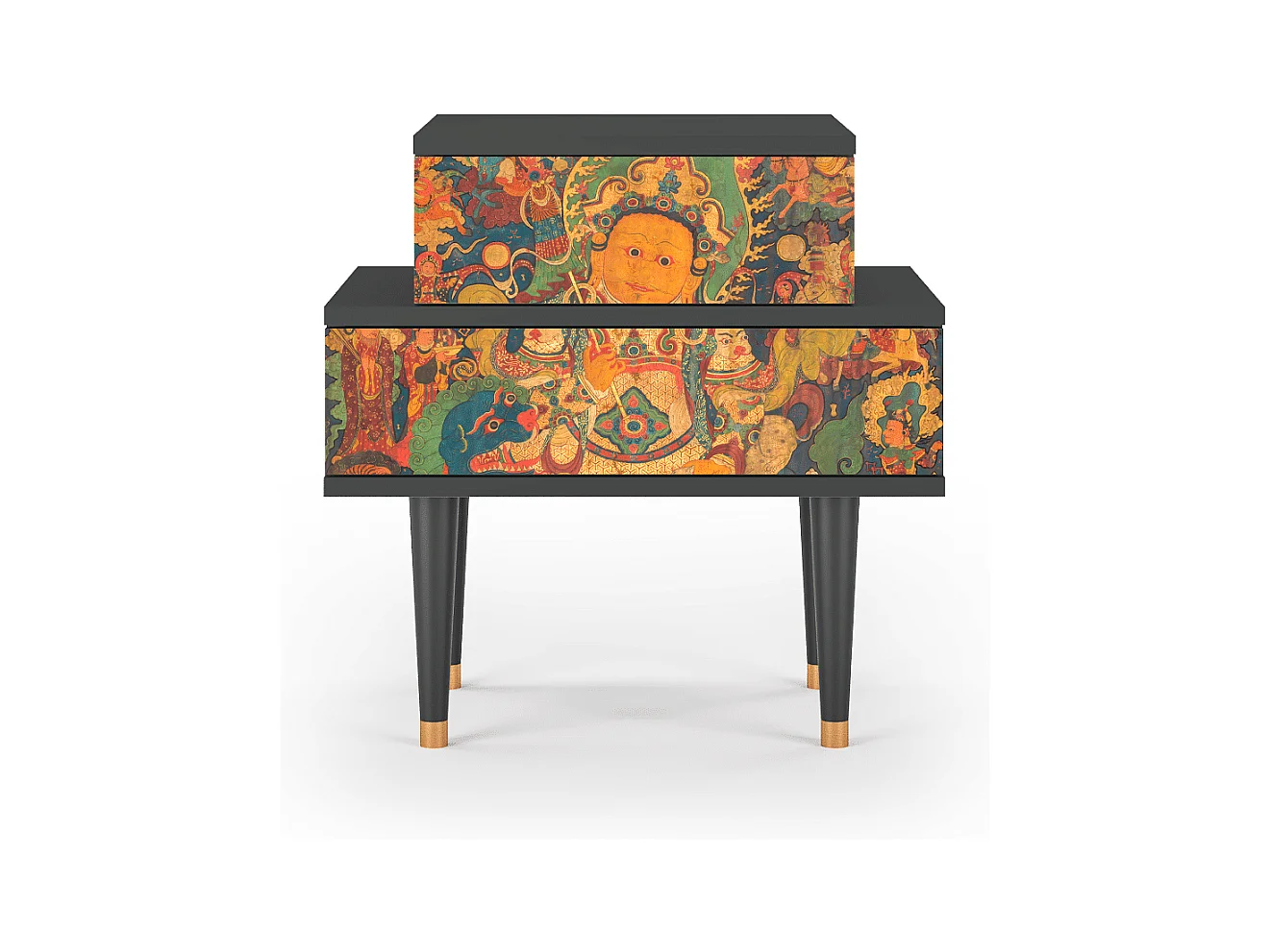 Table de nuit - 58х58х41 cm - NS1 - God by Vaisravana , Anthracite