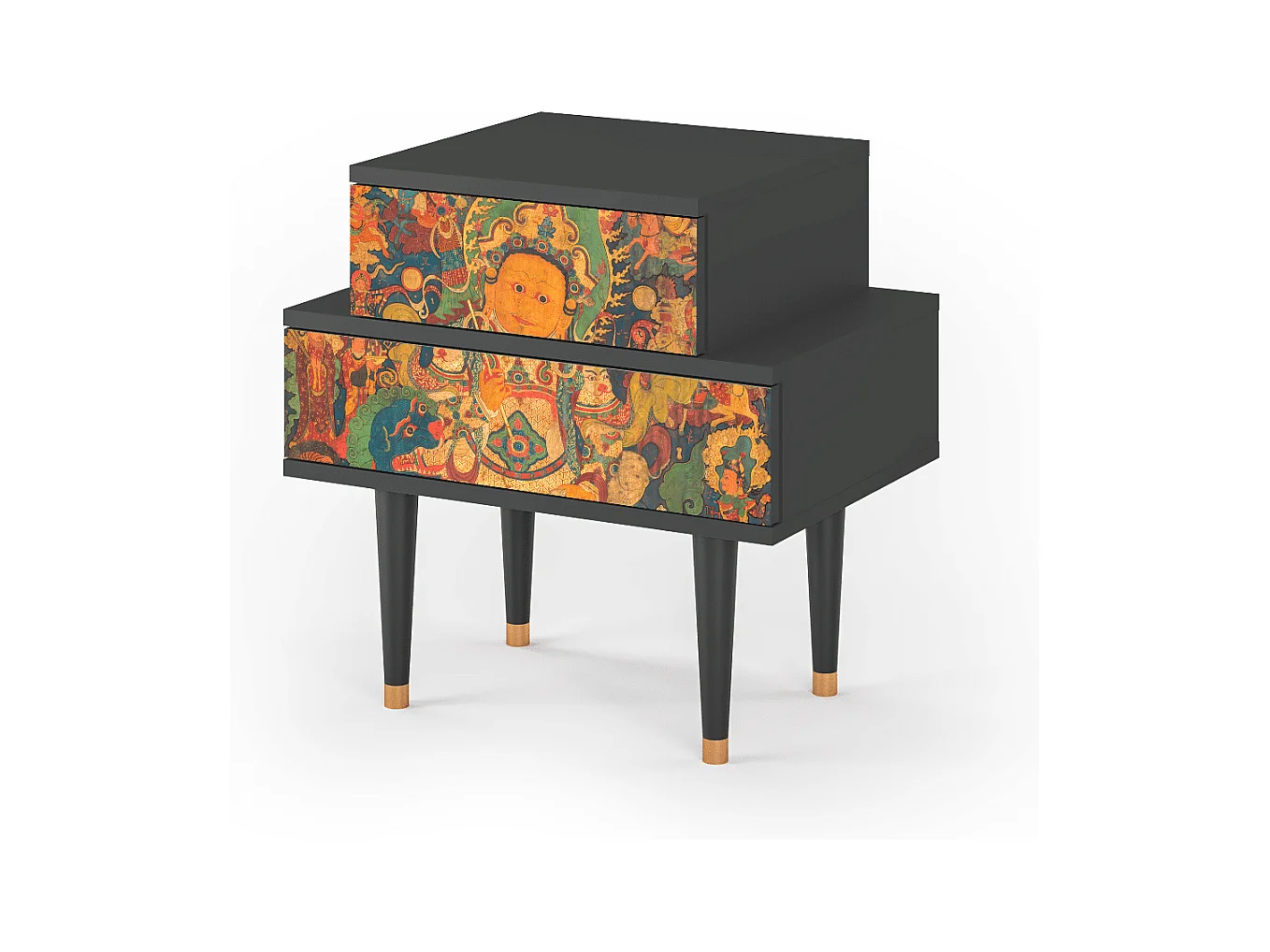 Table de nuit - 58х58х41 cm - NS1 - God by Vaisravana , Anthracite