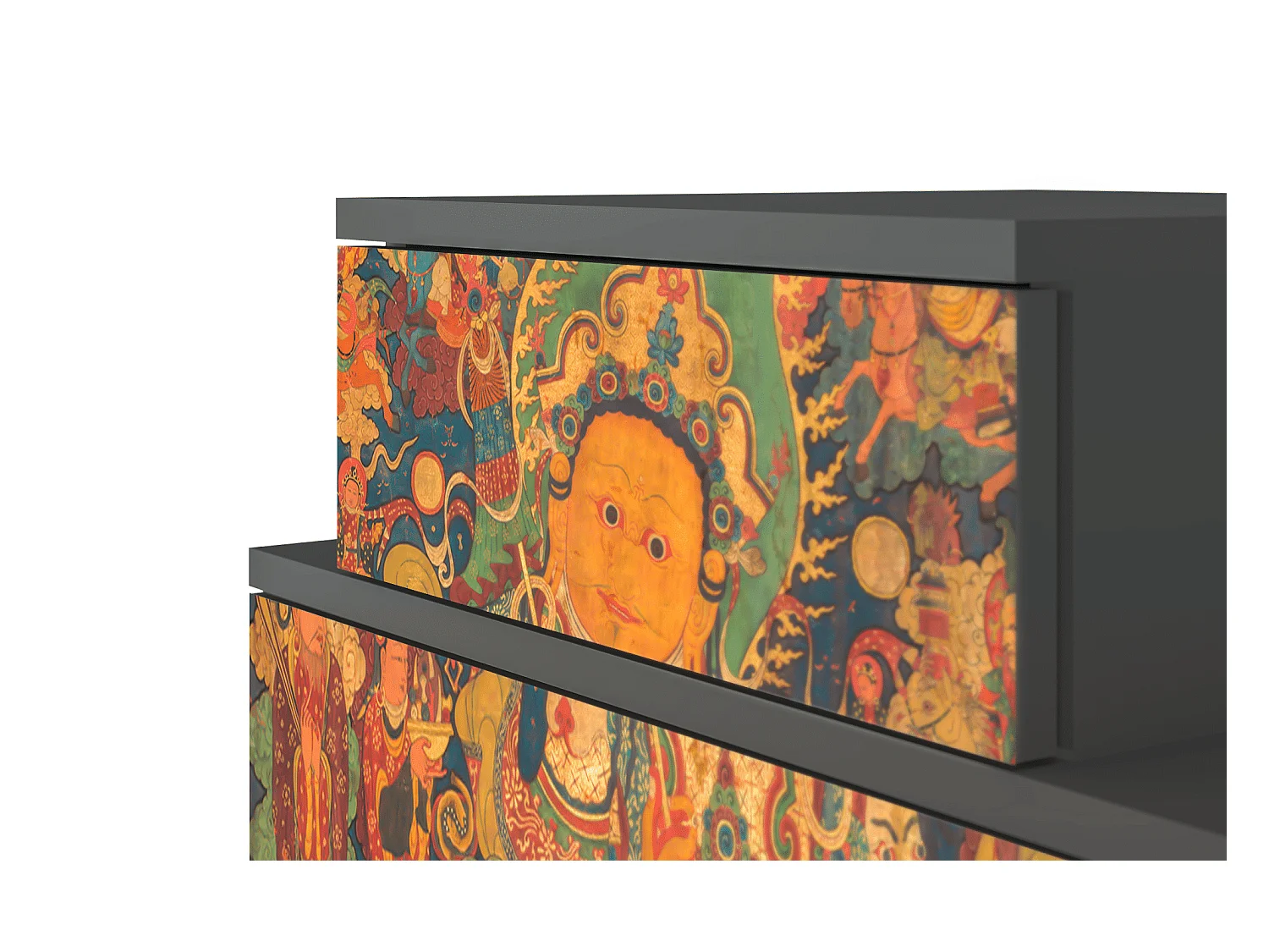 Table de nuit - 58х58х41 cm - NS1 - God by Vaisravana , Anthracite