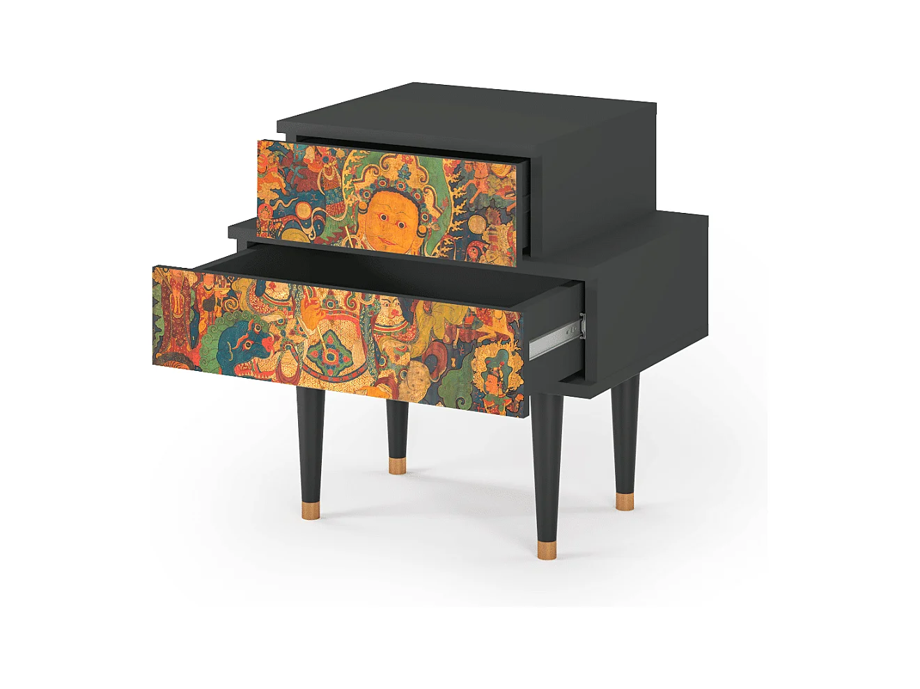 Table de nuit - 58х58х41 cm - NS1 - God by Vaisravana , Anthracite