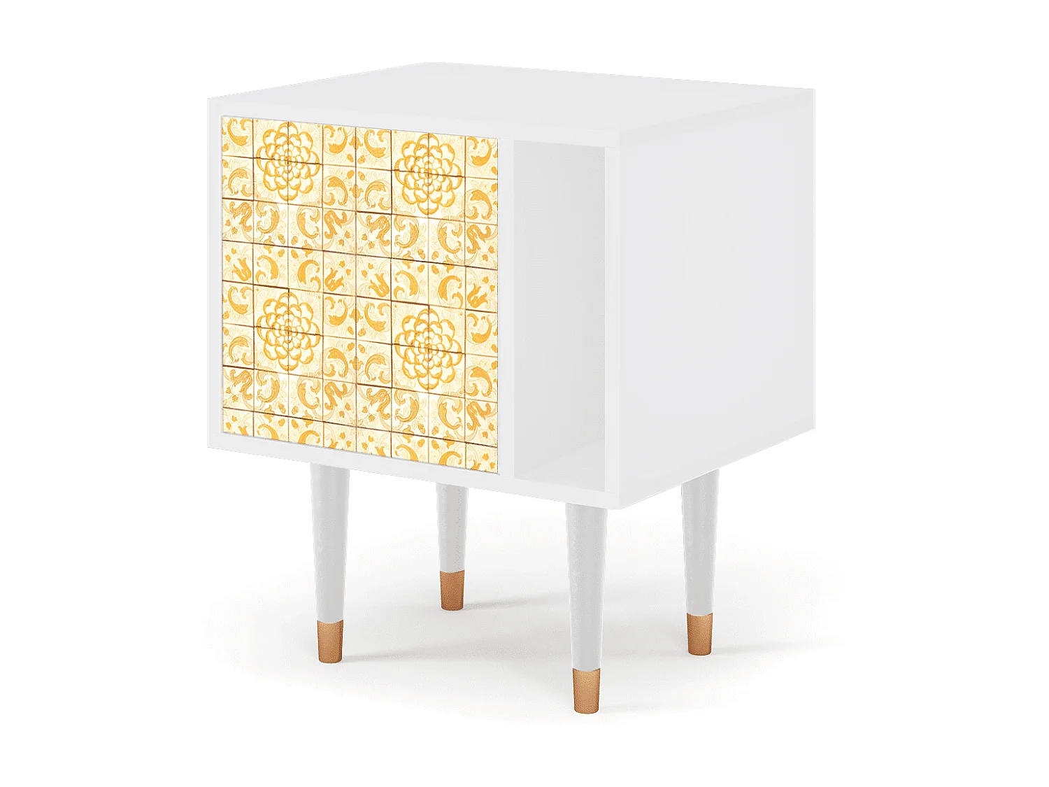 Table de nuit - 57х69х48 cm - S2 - Sunshiny Tile, Blanc