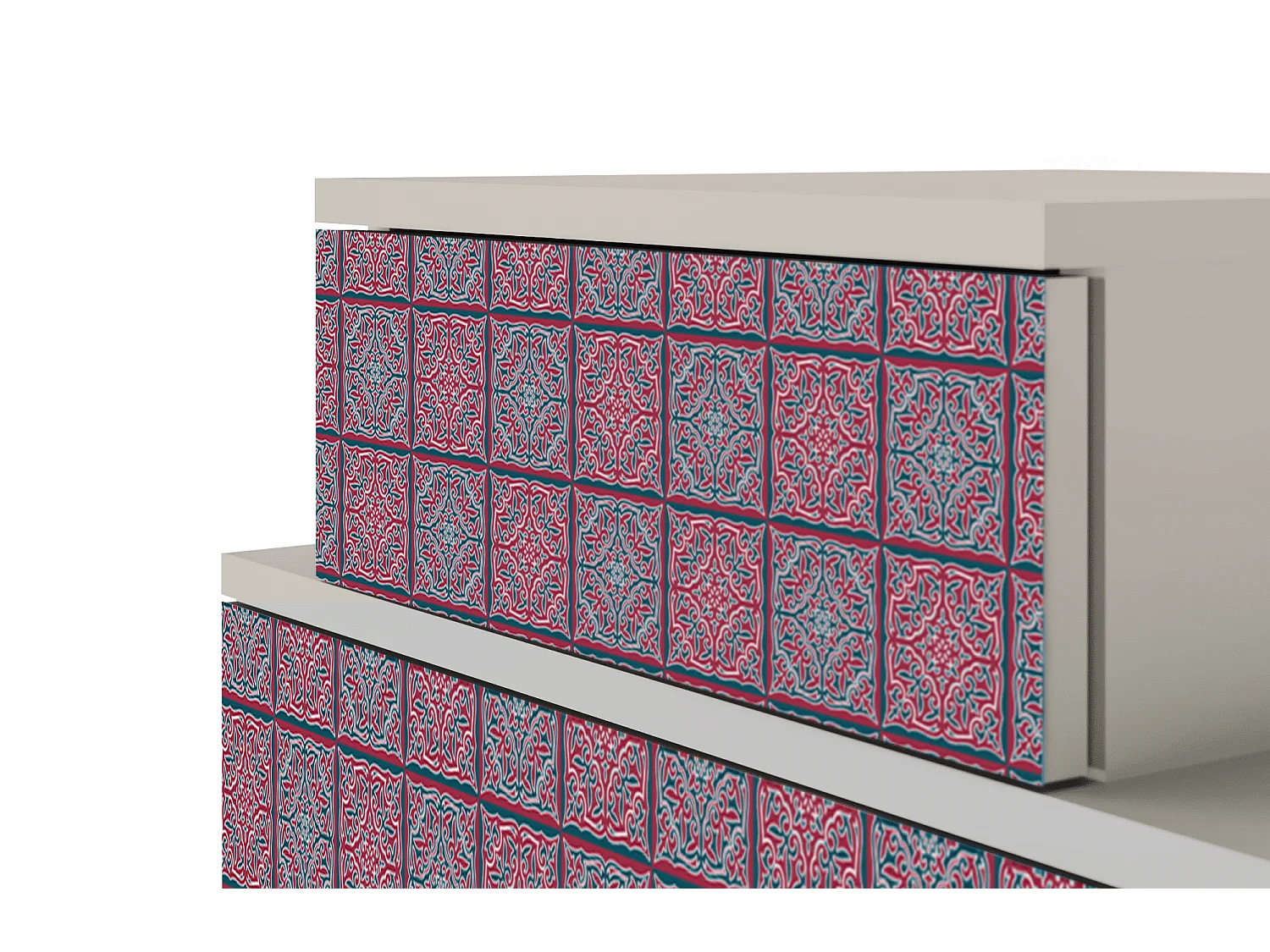 Table de nuit - 58х58х41 cm - NS1 - Riviera Mosaic, Sable