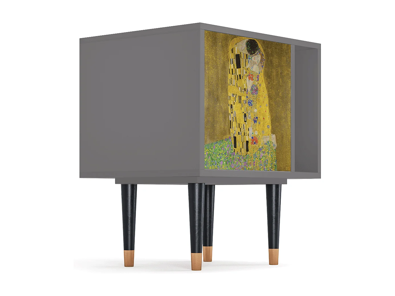 Table de nuit - 57х69х48 cm - S2 - The Kiss by Klimt , Gris