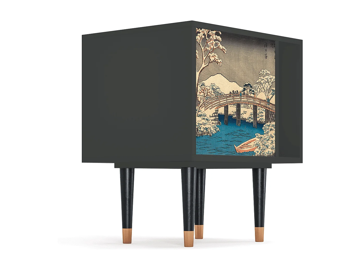 Table de nuit - 57х69х48 cm - S2 - Katabira River, Anthracite