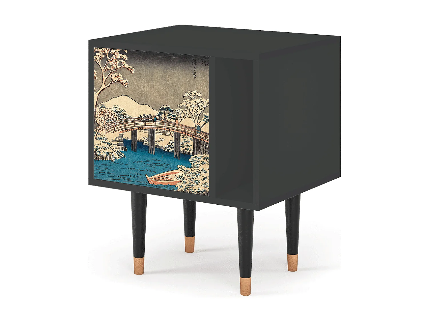 Table de nuit - 57х69х48 cm - S2 - Katabira River, Anthracite