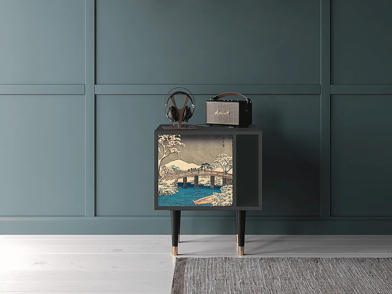 Stolik nocny - 57х69х48 cm - S2 - Katabira River, Antracyt