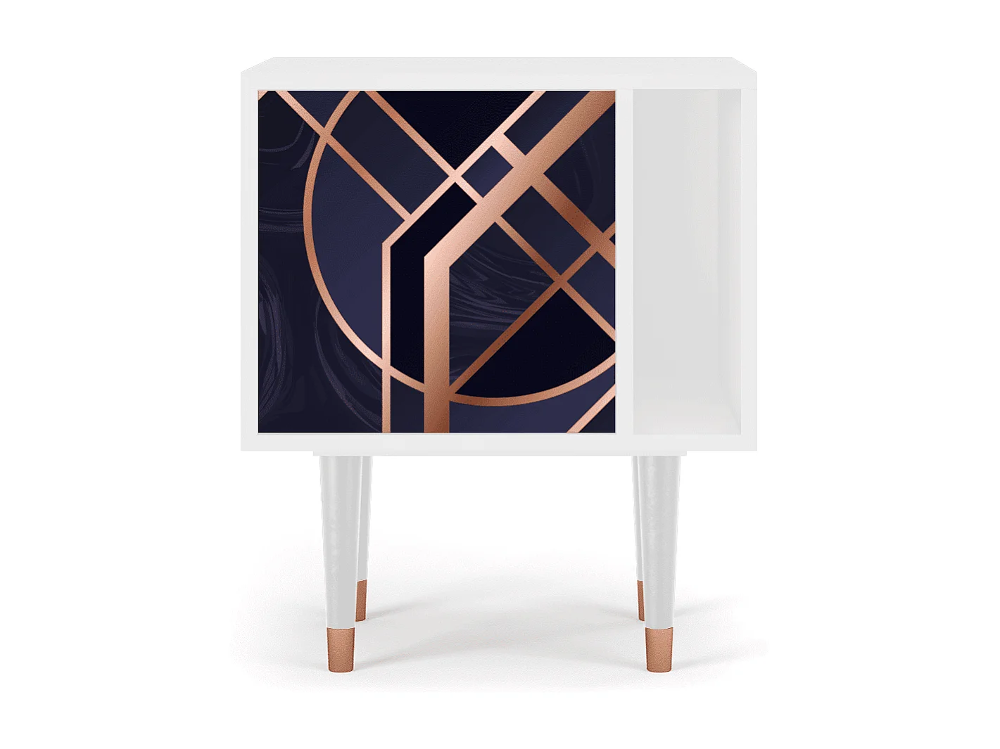 Criado-mudo - 57х69х48 cm - S2 - Purple Temple, Branco