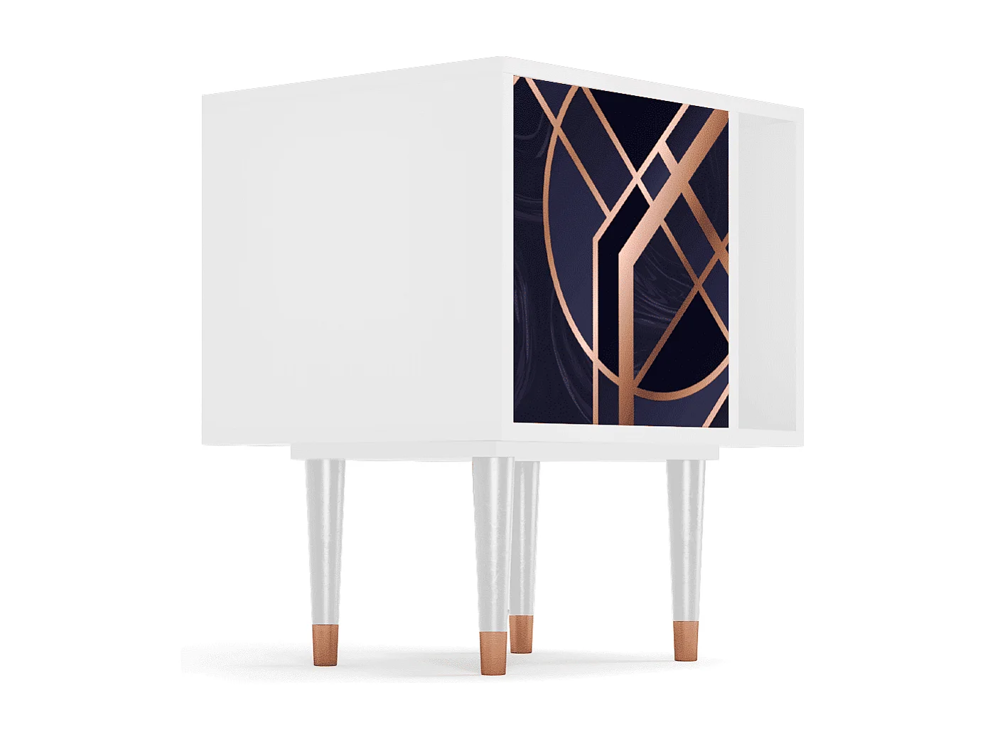 Criado-mudo - 57х69х48 cm - S2 - Purple Temple, Branco