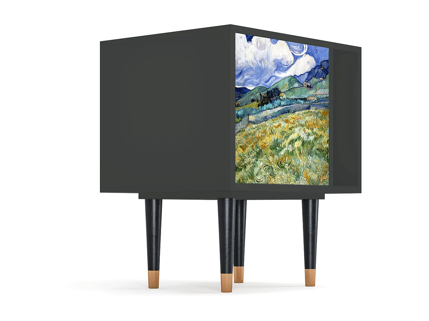 Table de nuit - 57х69х48 cm - S2 - Landscape, Anthracite