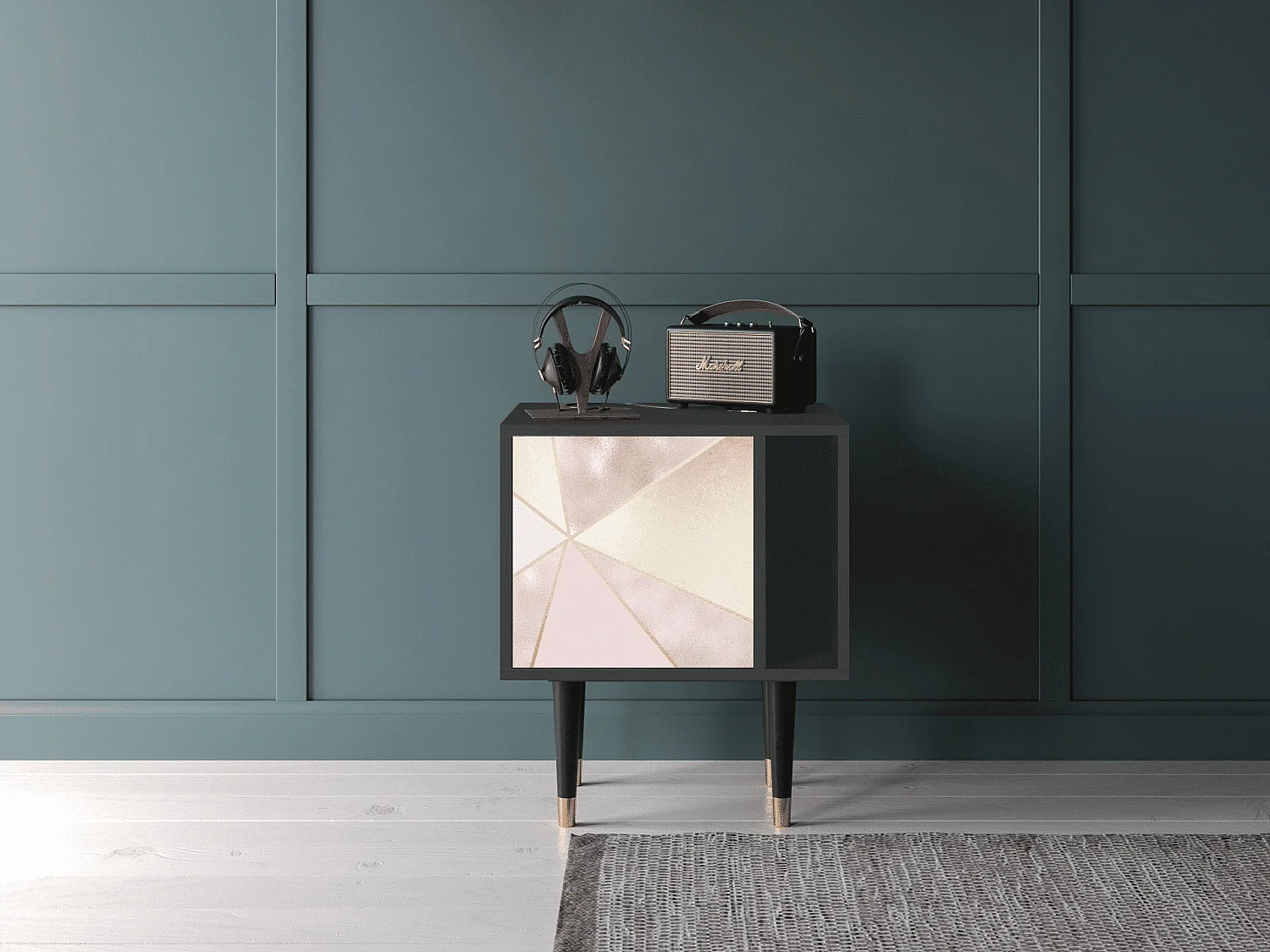 Table de nuit - 57х69х48 cm - S2 - Cosmopolitan Diva, Anthracite