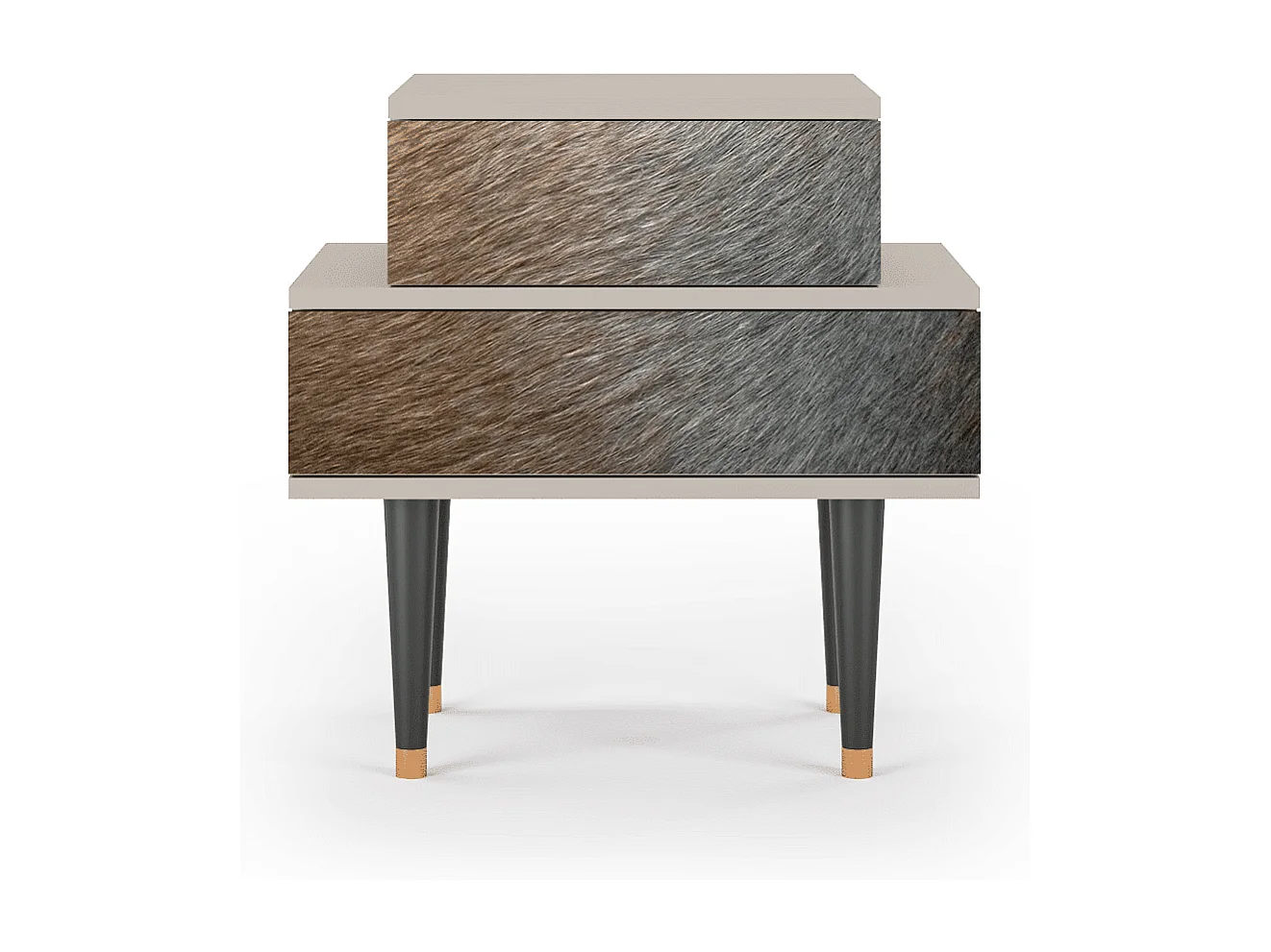 Table de nuit - 58х58х41 cm - NS1 - Peanut Hair, Sable