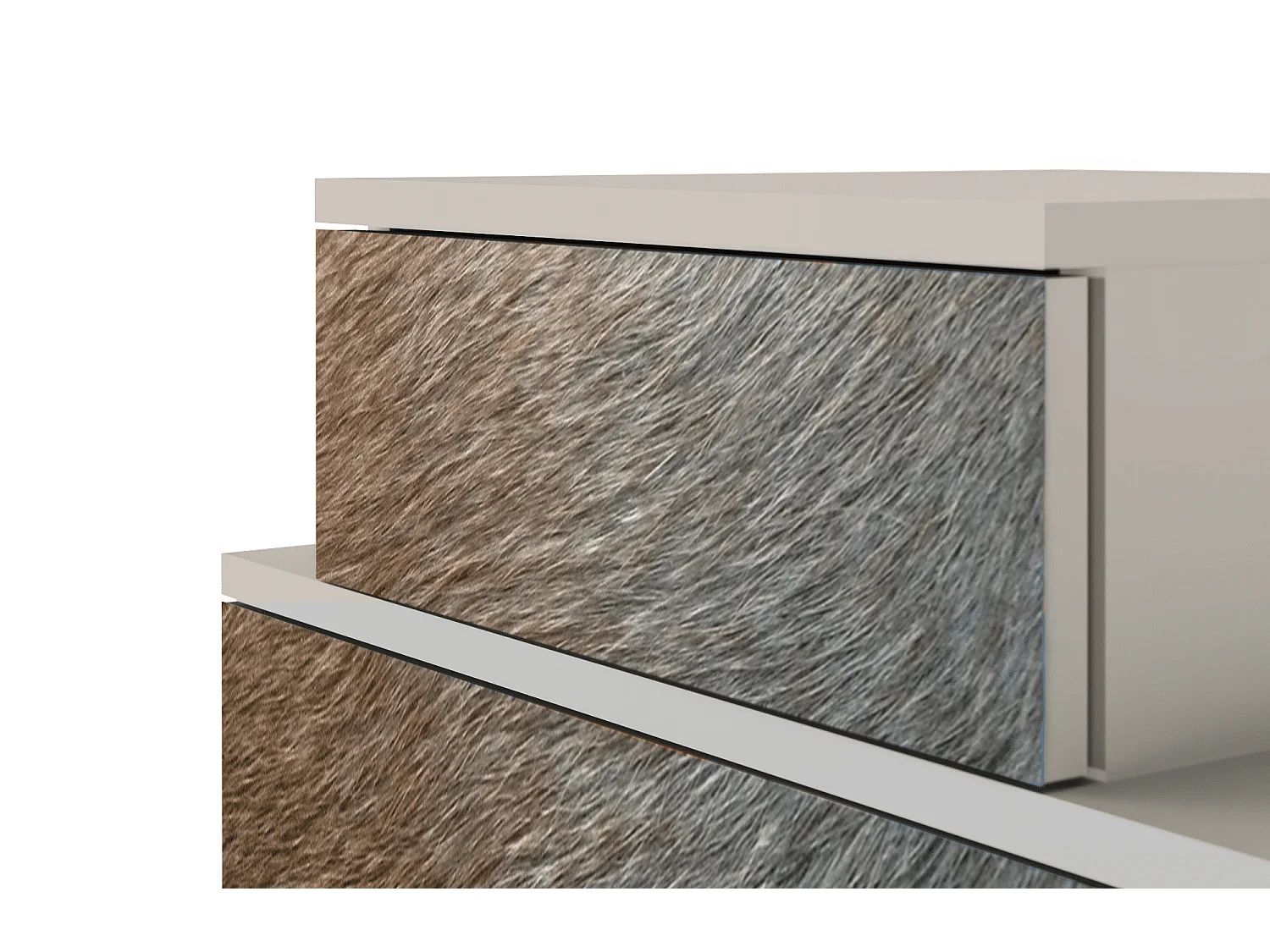 Table de nuit - 58х58х41 cm - NS1 - Peanut Hair, Sable