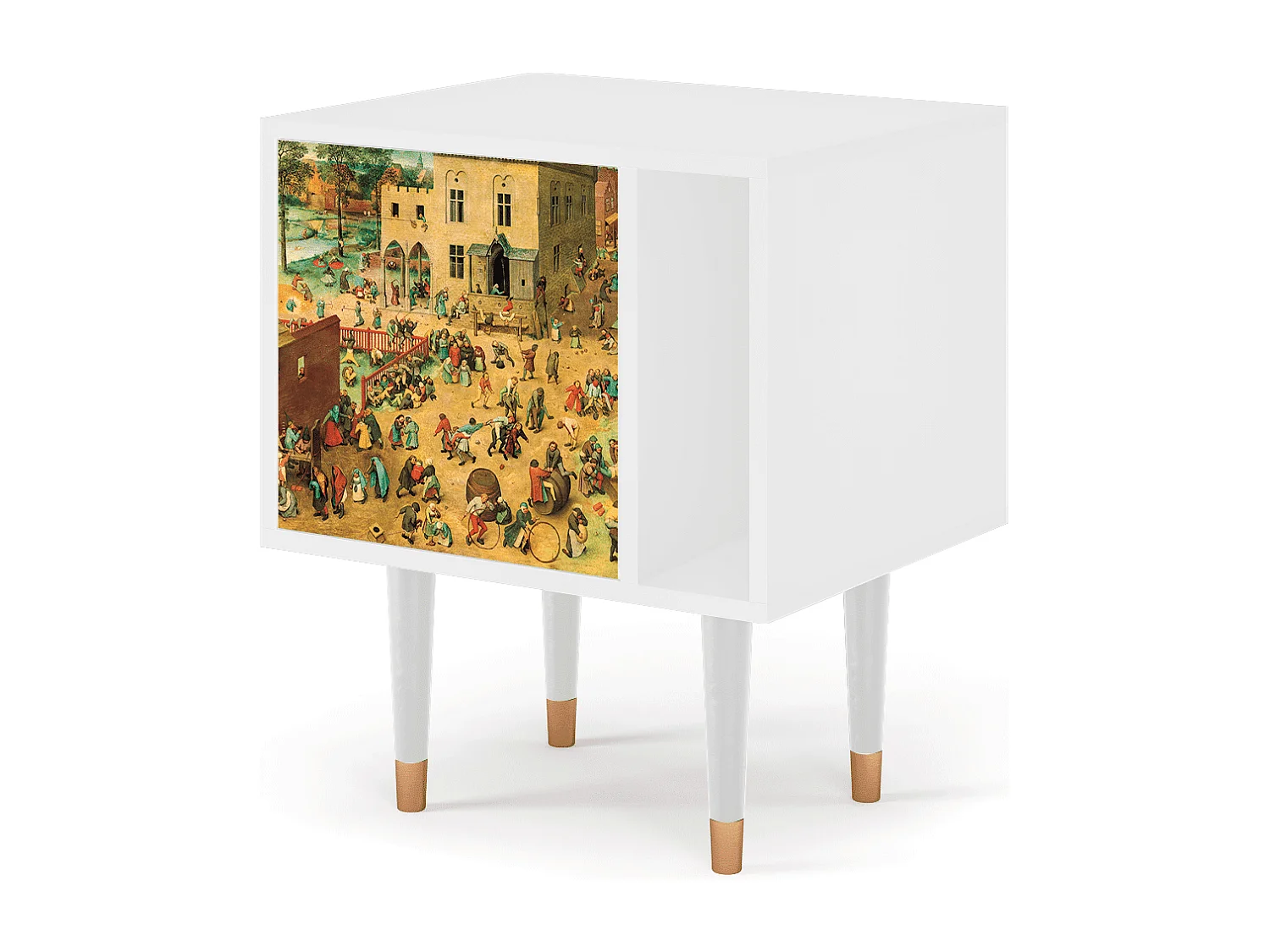 Table de nuit - 57х69х48 cm - S2 - Children Games, Blanc